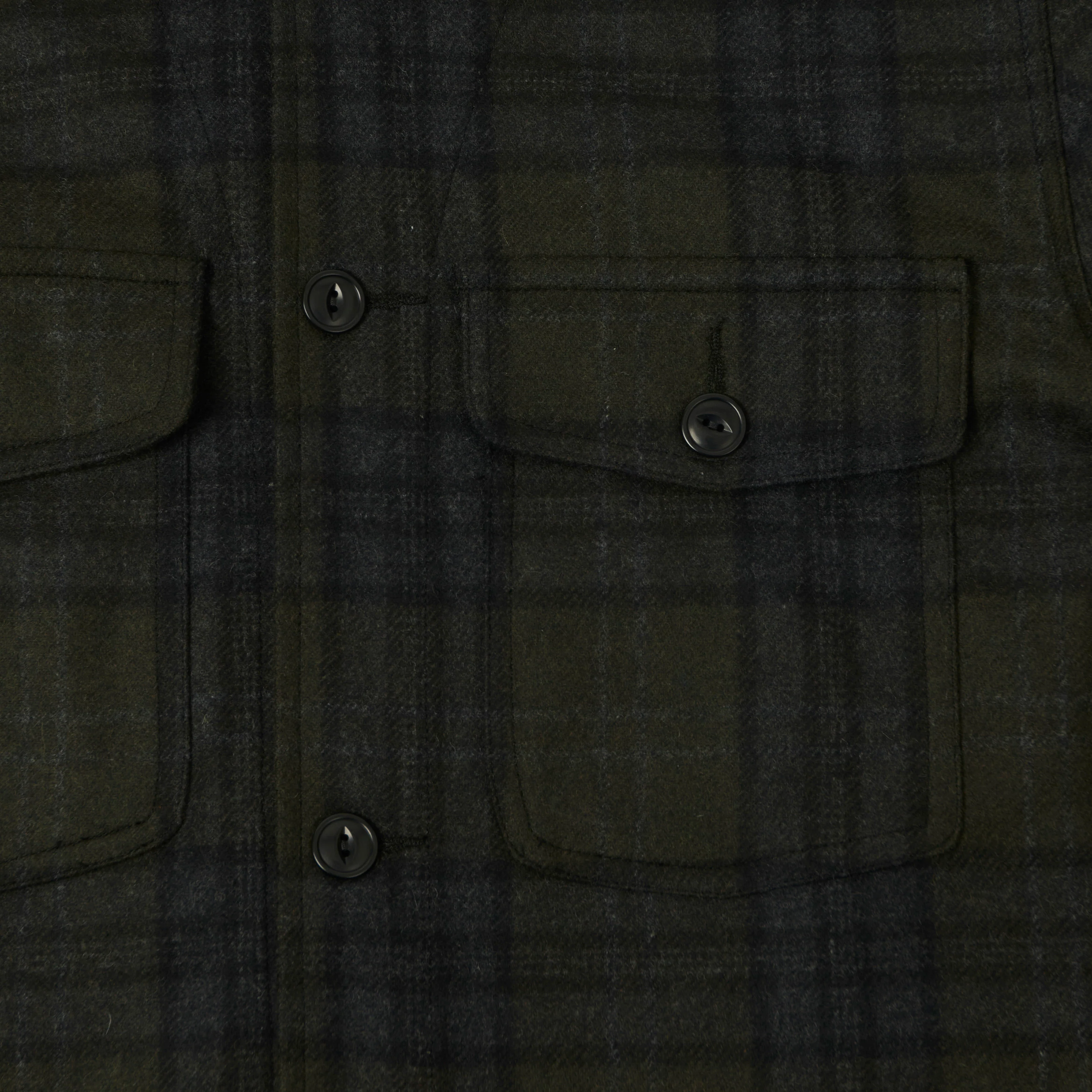Outclass Wool Camp Shirt - Hunter Plaid - Image 4
