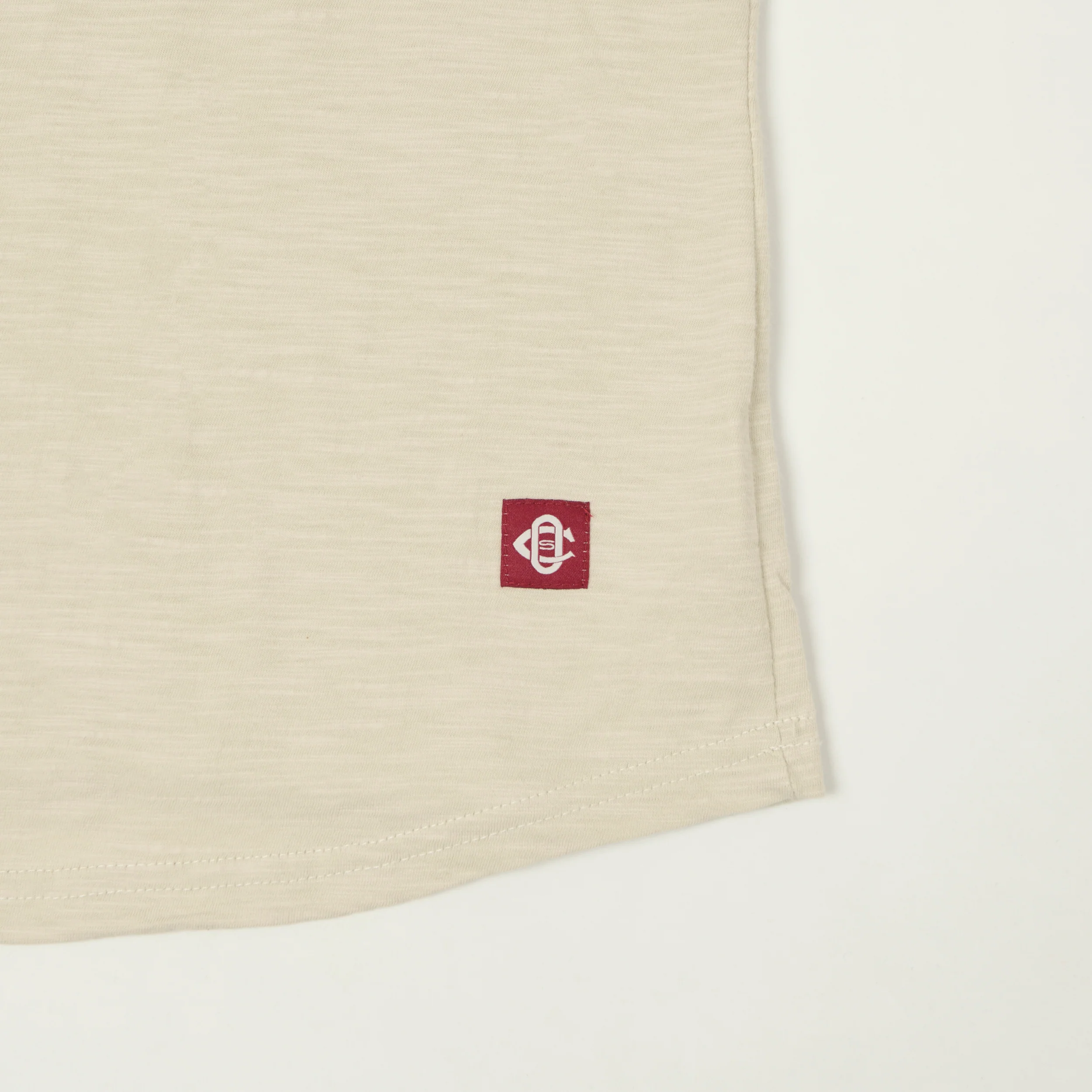 Outclass Slub Knit Henley T-Shirt - Birch - Image 3