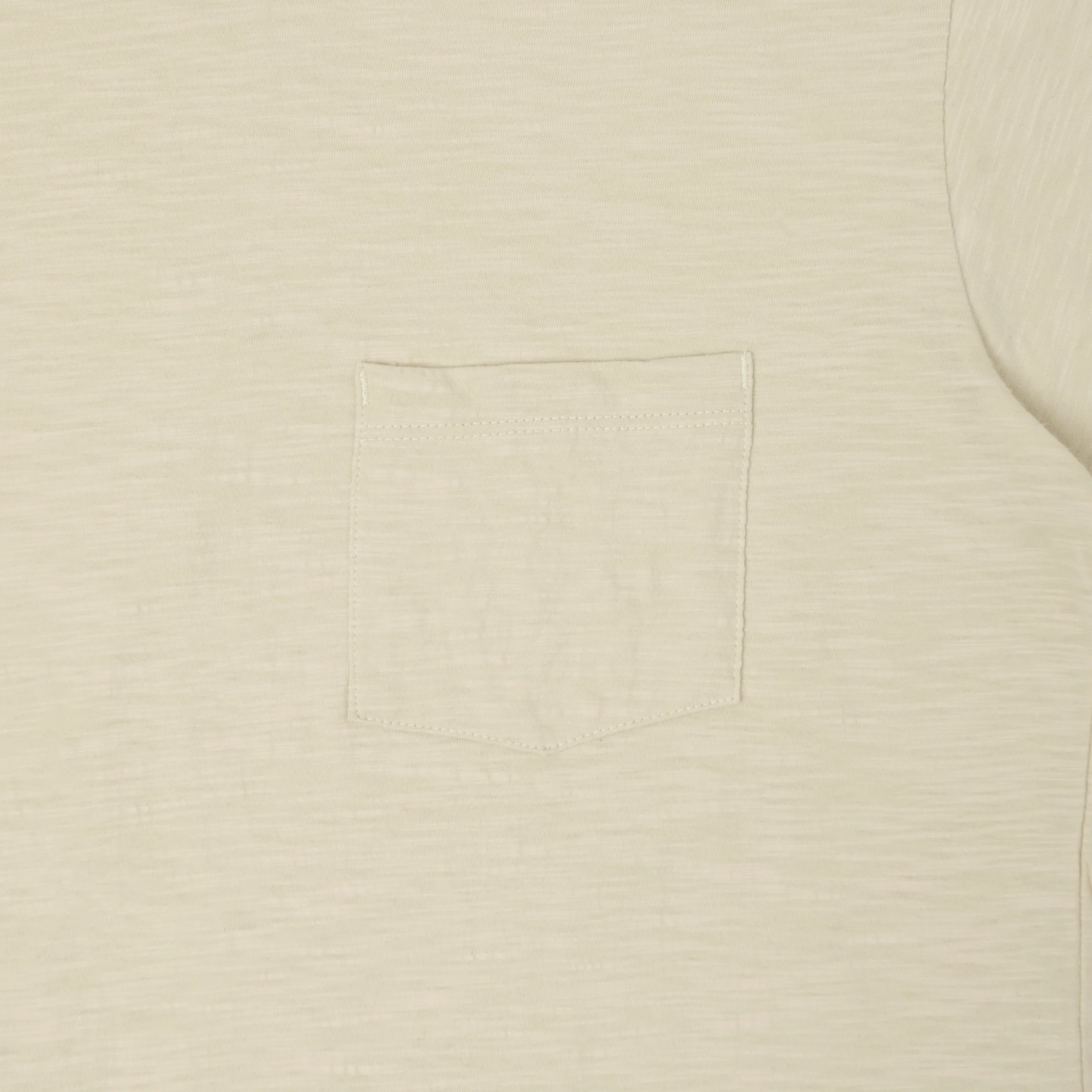 Outclass Slub Knit Pocket T-Shirt - Birch - Image 3