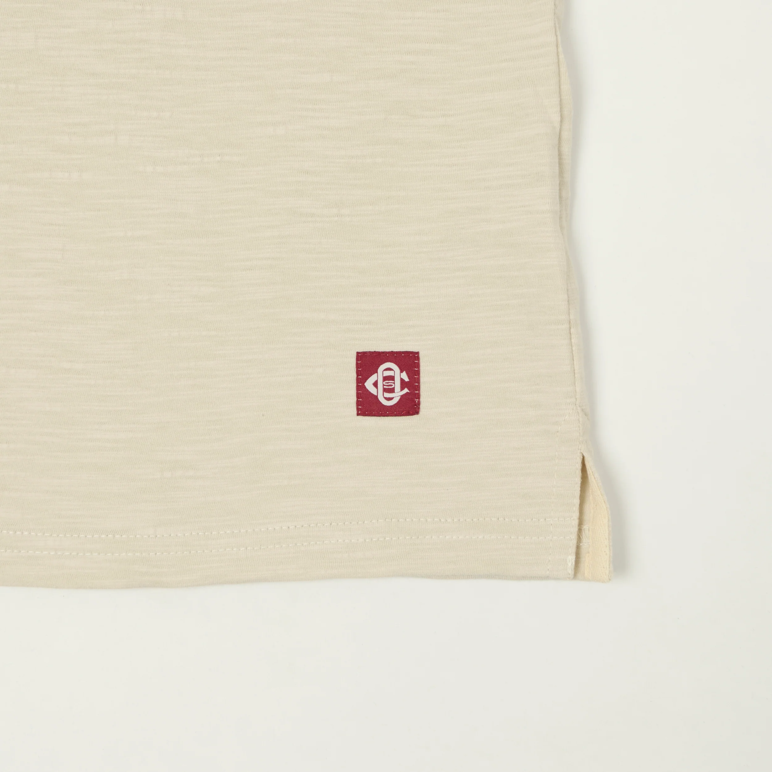 Outclass Slub Knit Pocket T-Shirt - Birch - Image 4