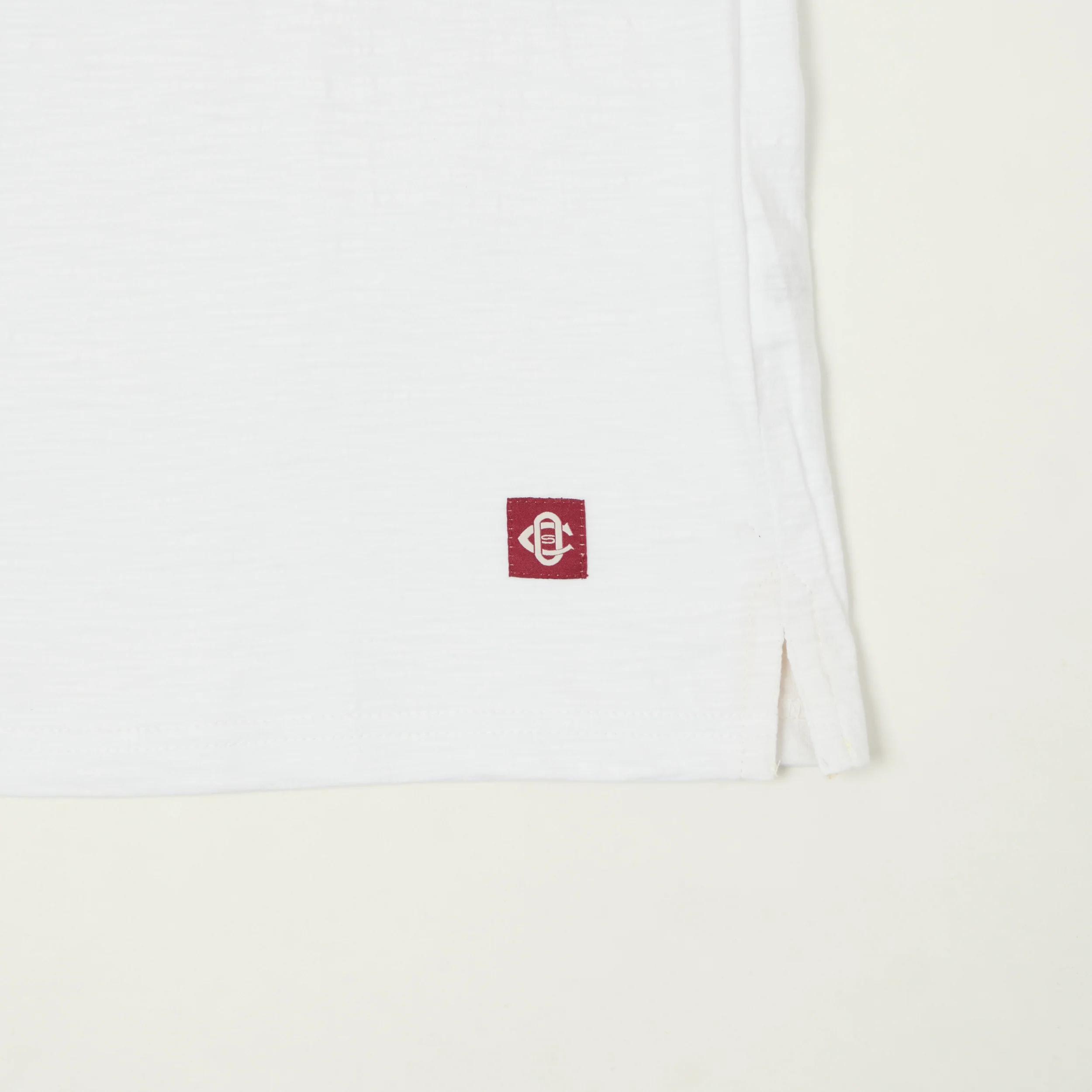 Outclass Slub Knit Pocket T-Shirt - White - Image 3