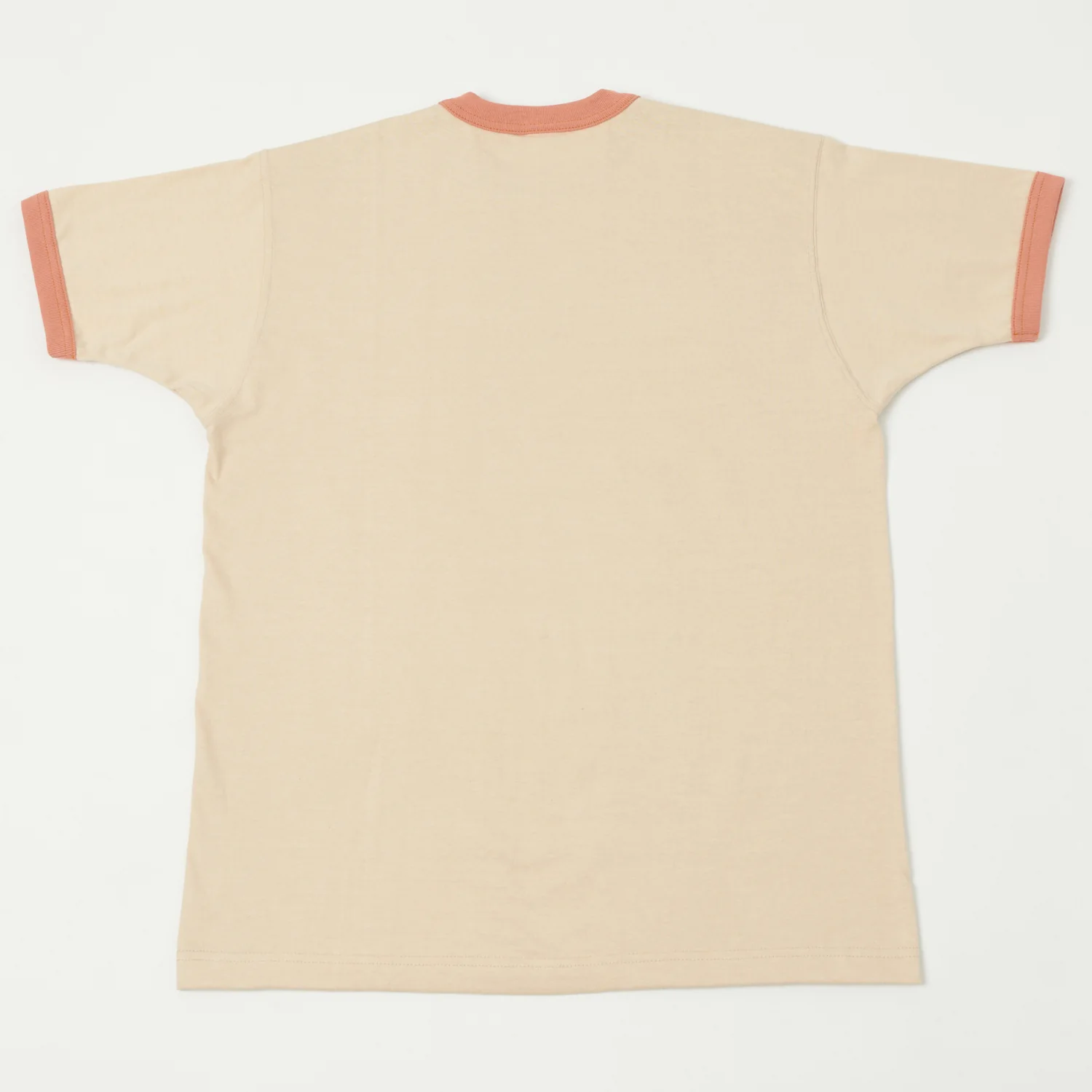 TOYS McCOY Ringer Pocket T-Shirt - Beige/Carrot - Image 3