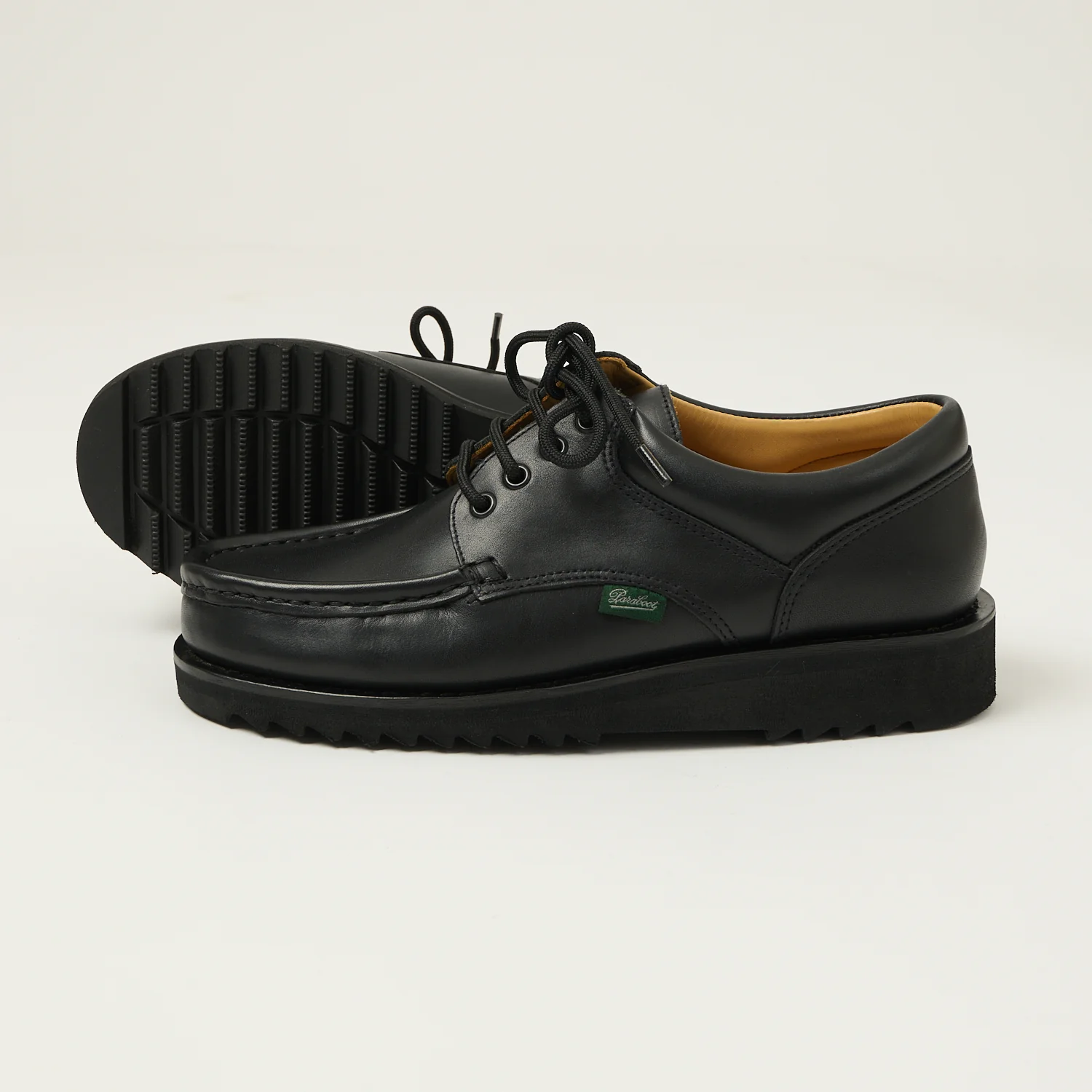 Paraboot Thiers Sport Shoe - Black Lisse Noir - Image 2