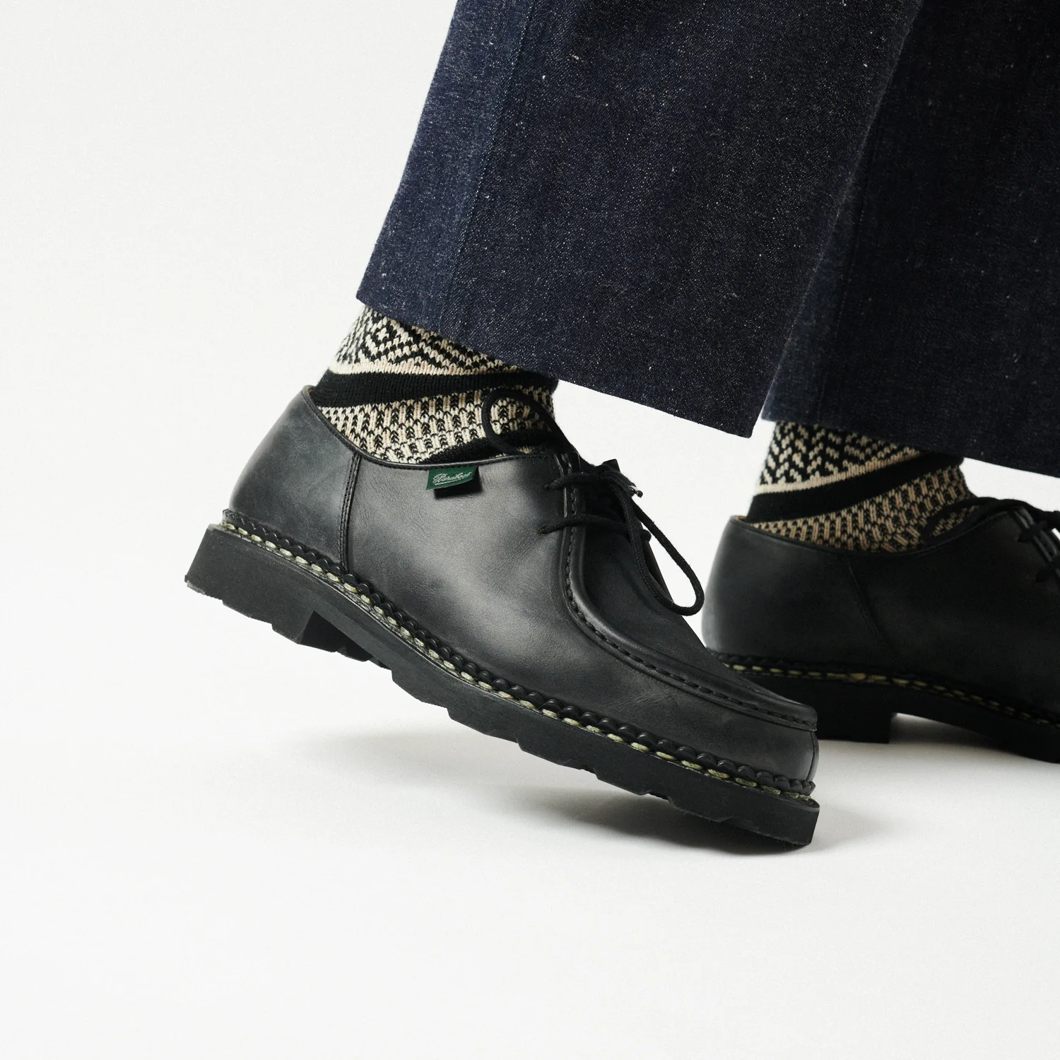 Paraboot Michael Marche Shoe - Black Lisse Noir - Image 2