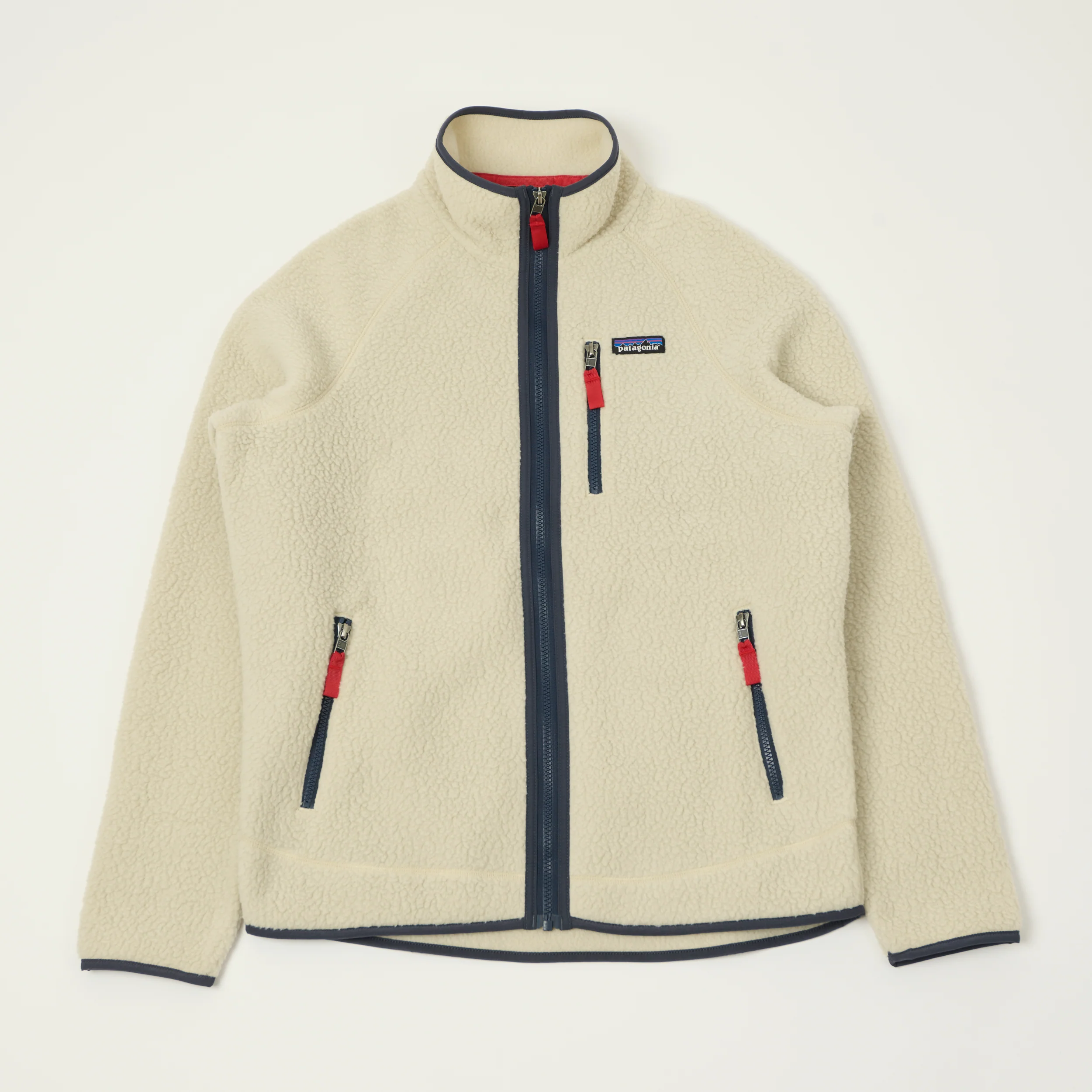 Patagonia Retro Pile Jacket - Pelican White/Smolder Blue
