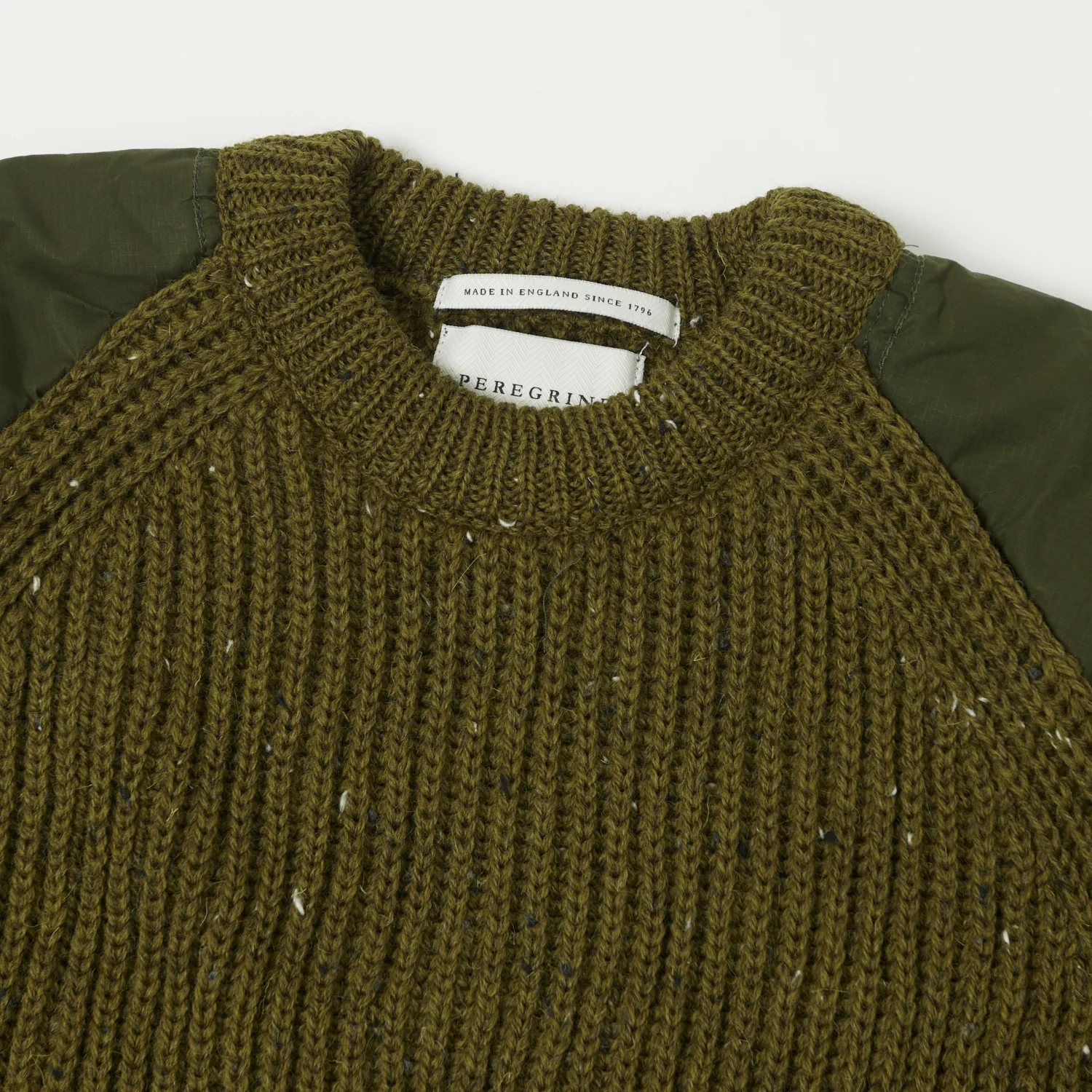 Peregrine Commando Patch Jumper - Khaki - Image 2