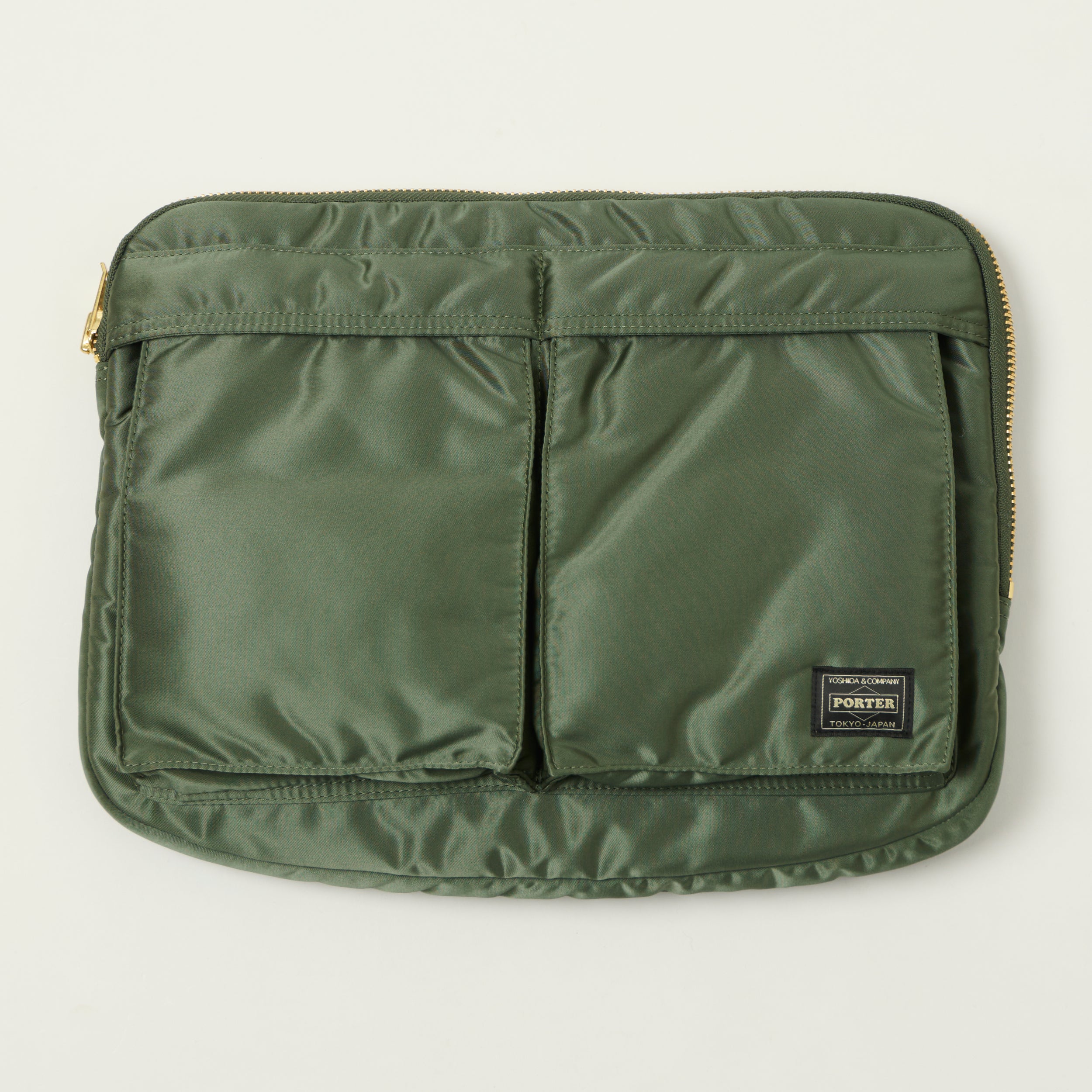 Porter-Yoshida & Co Bio Tanker Document Case - Sage Green