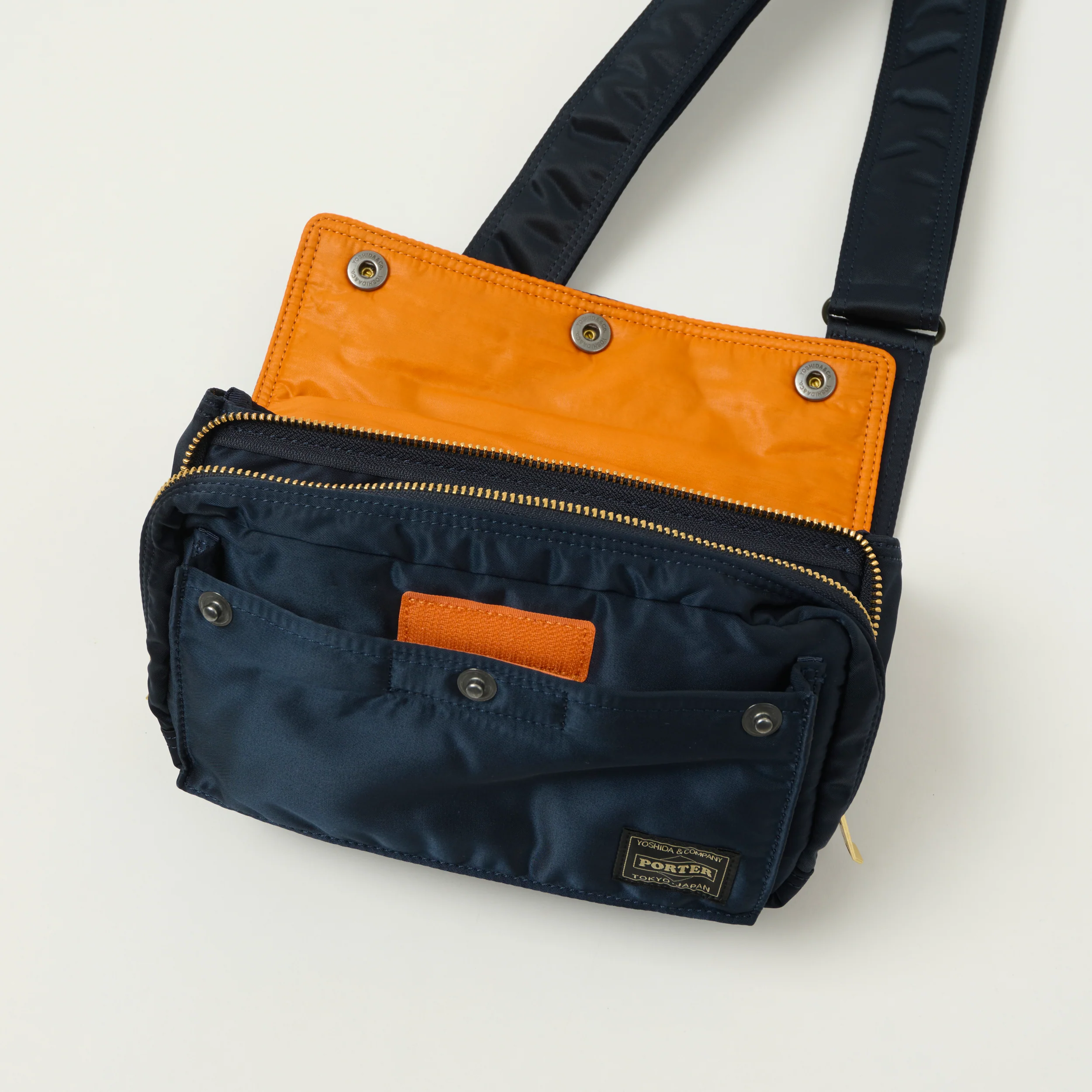 Porter-Yoshida & Co Bio Tanker Envelope Bag - Iron Blue - Image 4