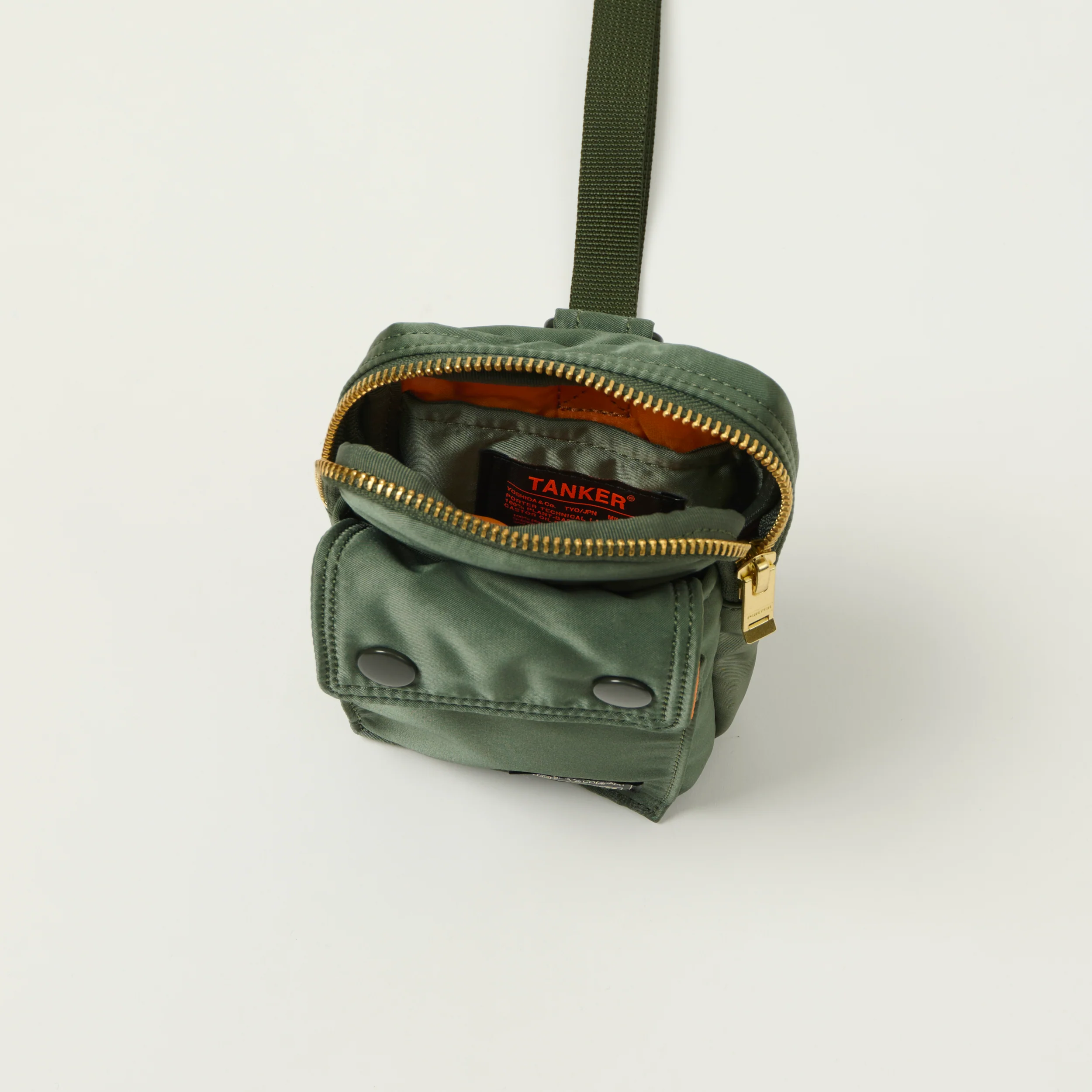 Porter-Yoshida & Co Bio Tanker Mobile Pouch - Sage Green - Image 3