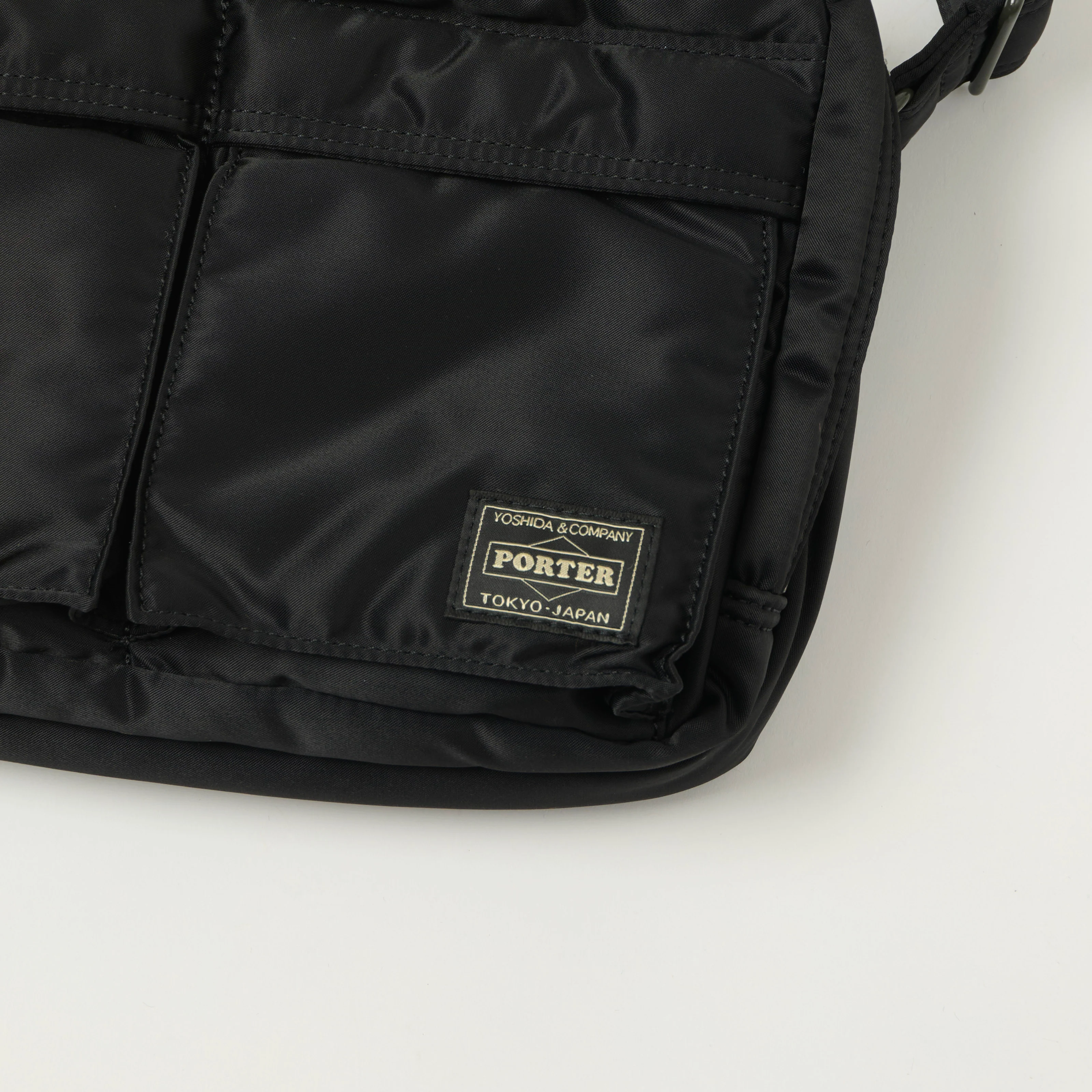Porter-Yoshida & Co. Bio Tanker Zipped Sling Bag - Black - Image 2