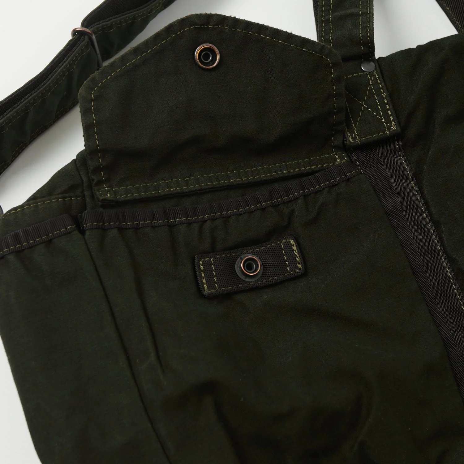 Porter-Yoshida & Co. Small Crag 2-Way Boston Bag - Khaki - Image 3