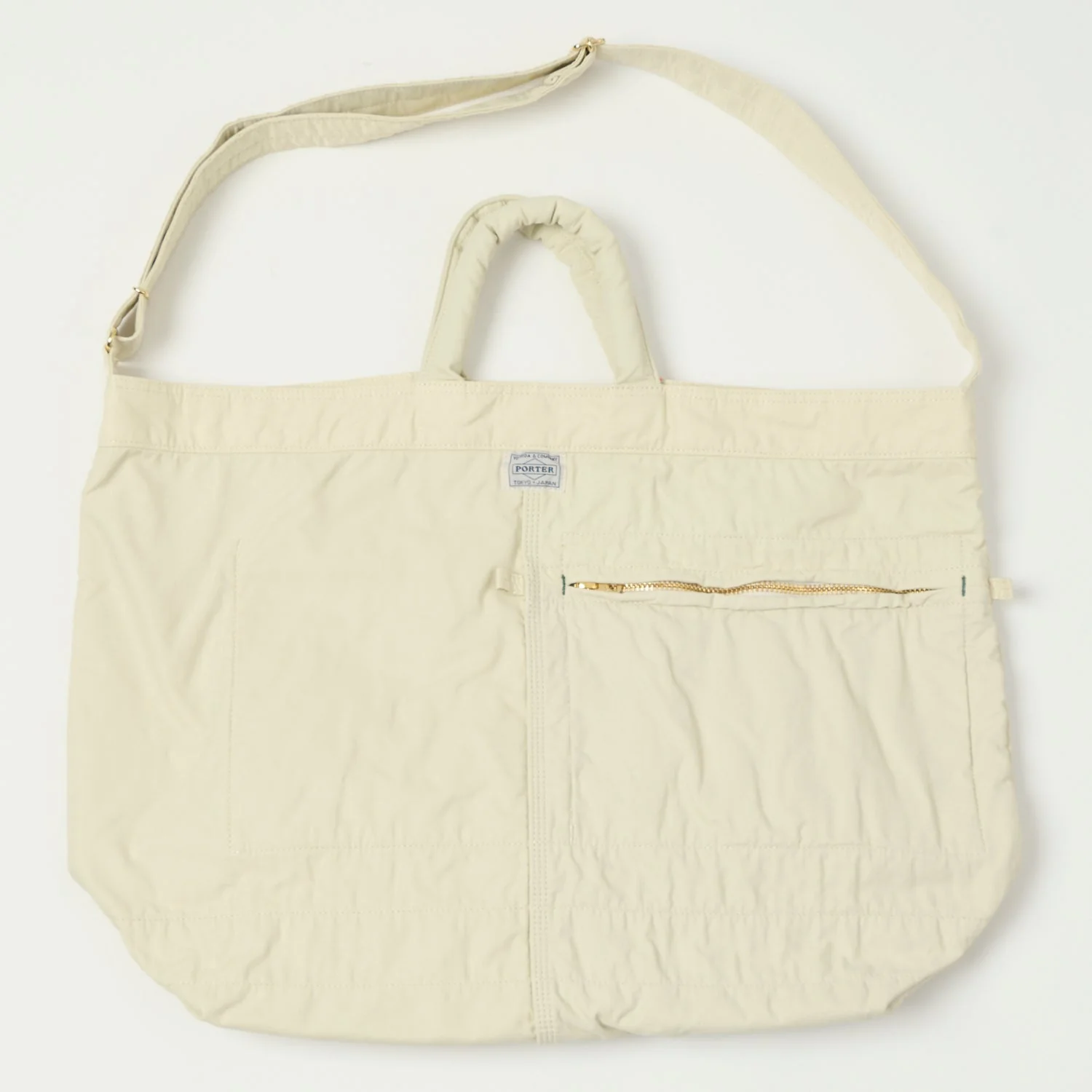 Porter-Yoshida & Co. Large Mile 2-Way Tote Bag - White