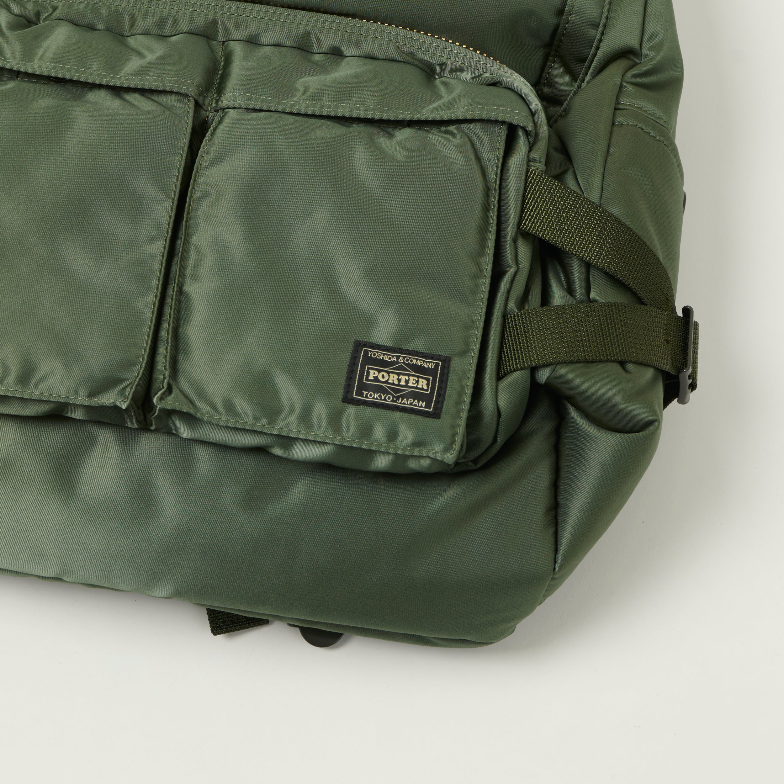 Porter-Yoshida & Co Bio Tanker Medium Daypack - Sage Green - Image 2