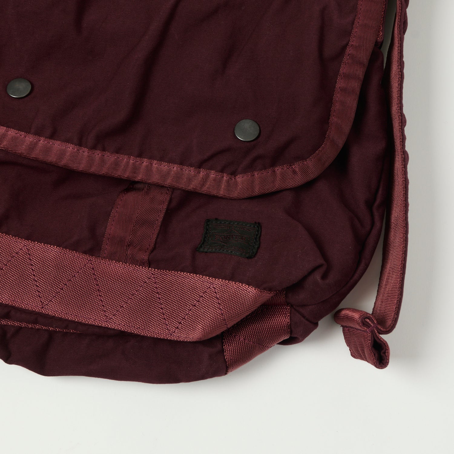Porter-Yoshida & Co. Medium Crag Messenger Bag - Burgundy - Image 2