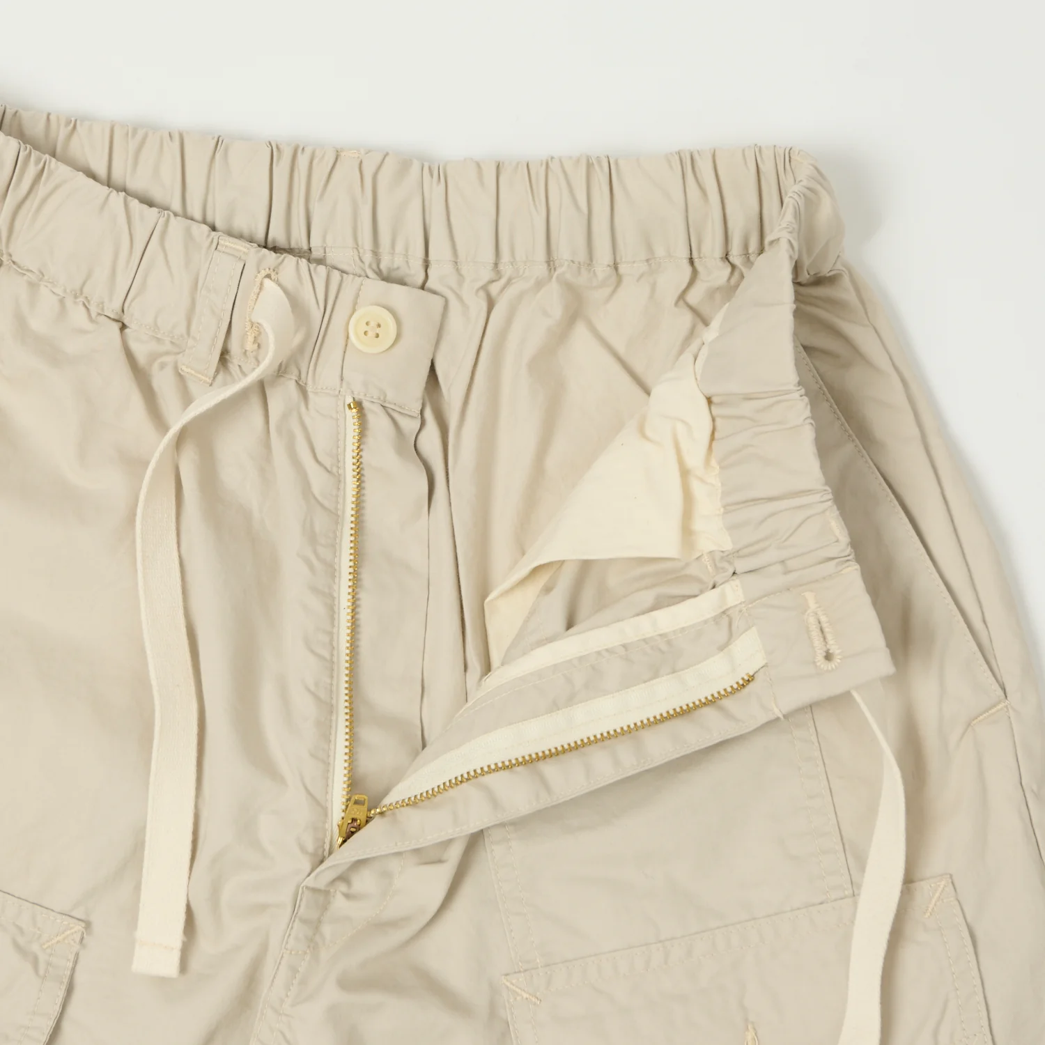 Post Overalls 'Town & Country' Poplin Shorts - Stone - Image 5