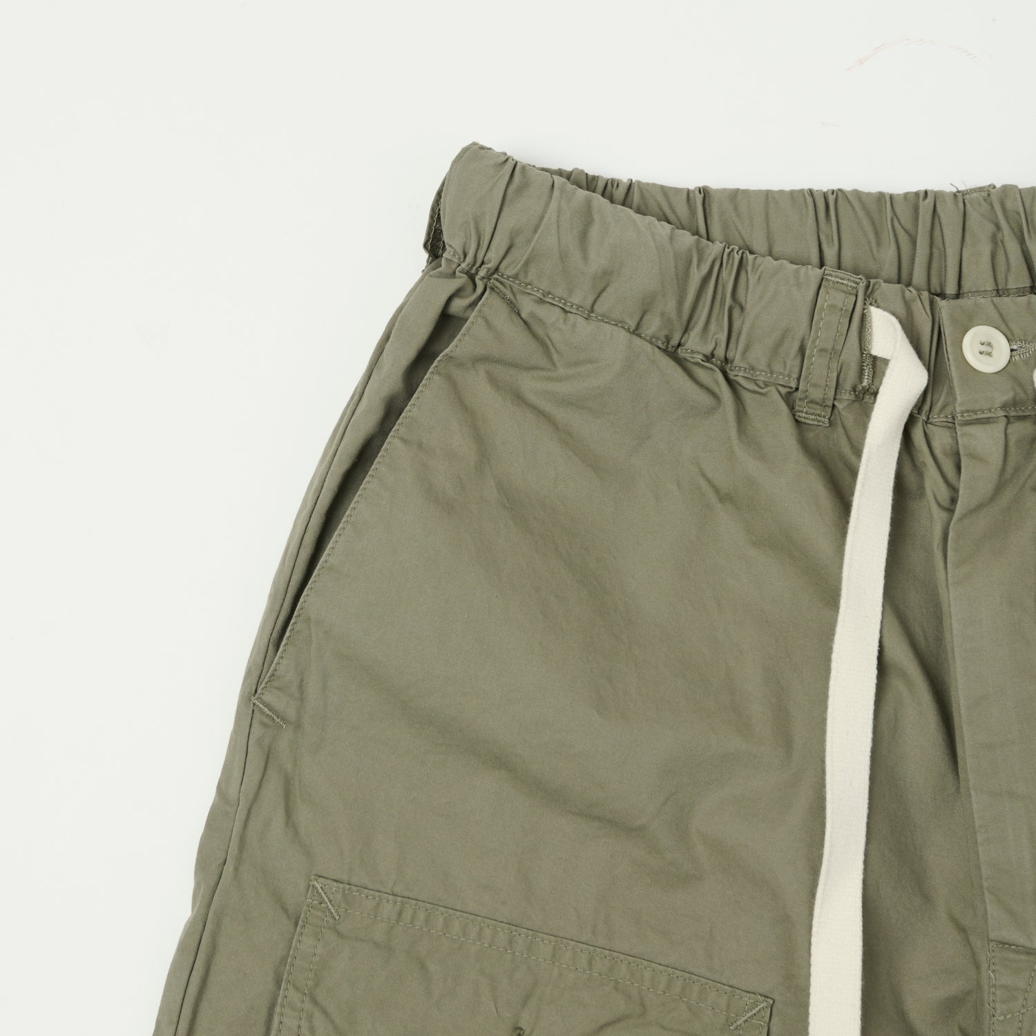 Post Overalls 'Town & Country' Poplin Shorts - Sage Green - Image 4