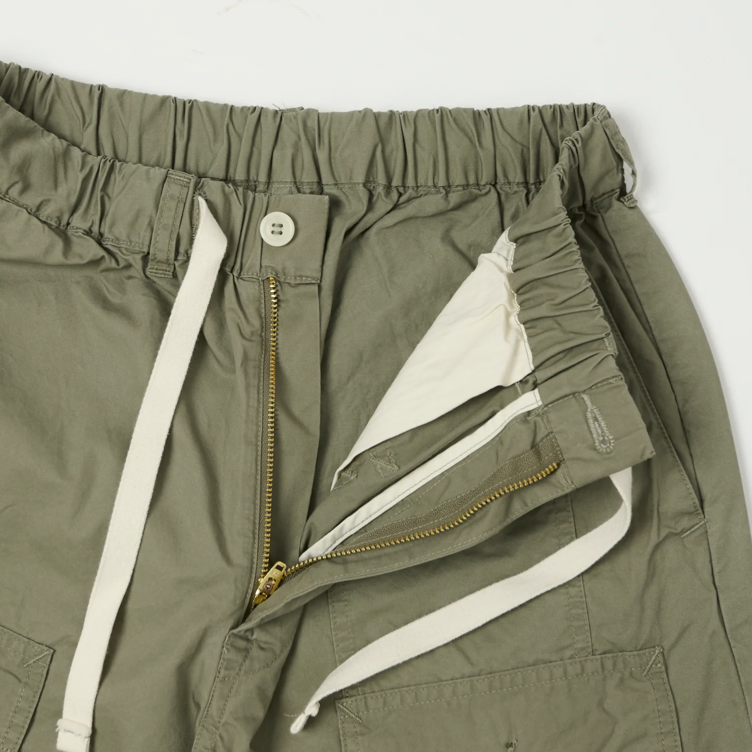 Post Overalls 'Town & Country' Poplin Shorts - Sage Green - Image 5