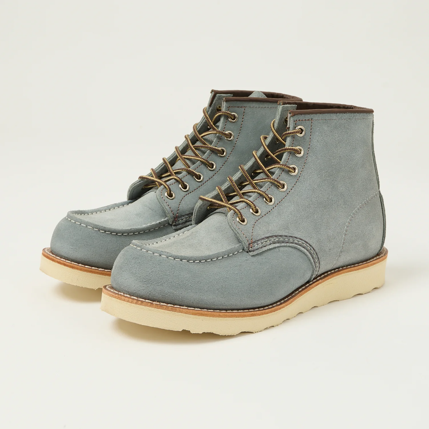 Red Wing 8800 Classic Moc Toe Boot - Dusty Blue Abilene