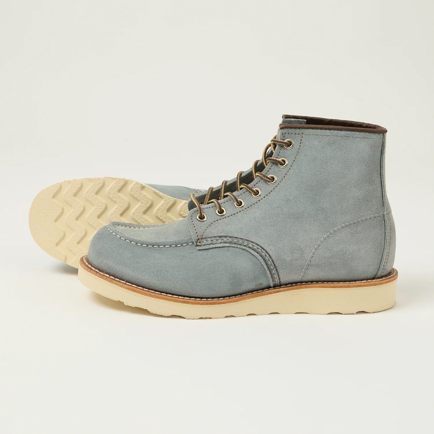 Red Wing 8800 Classic Moc Toe Boot - Dusty Blue Abilene - Image 2