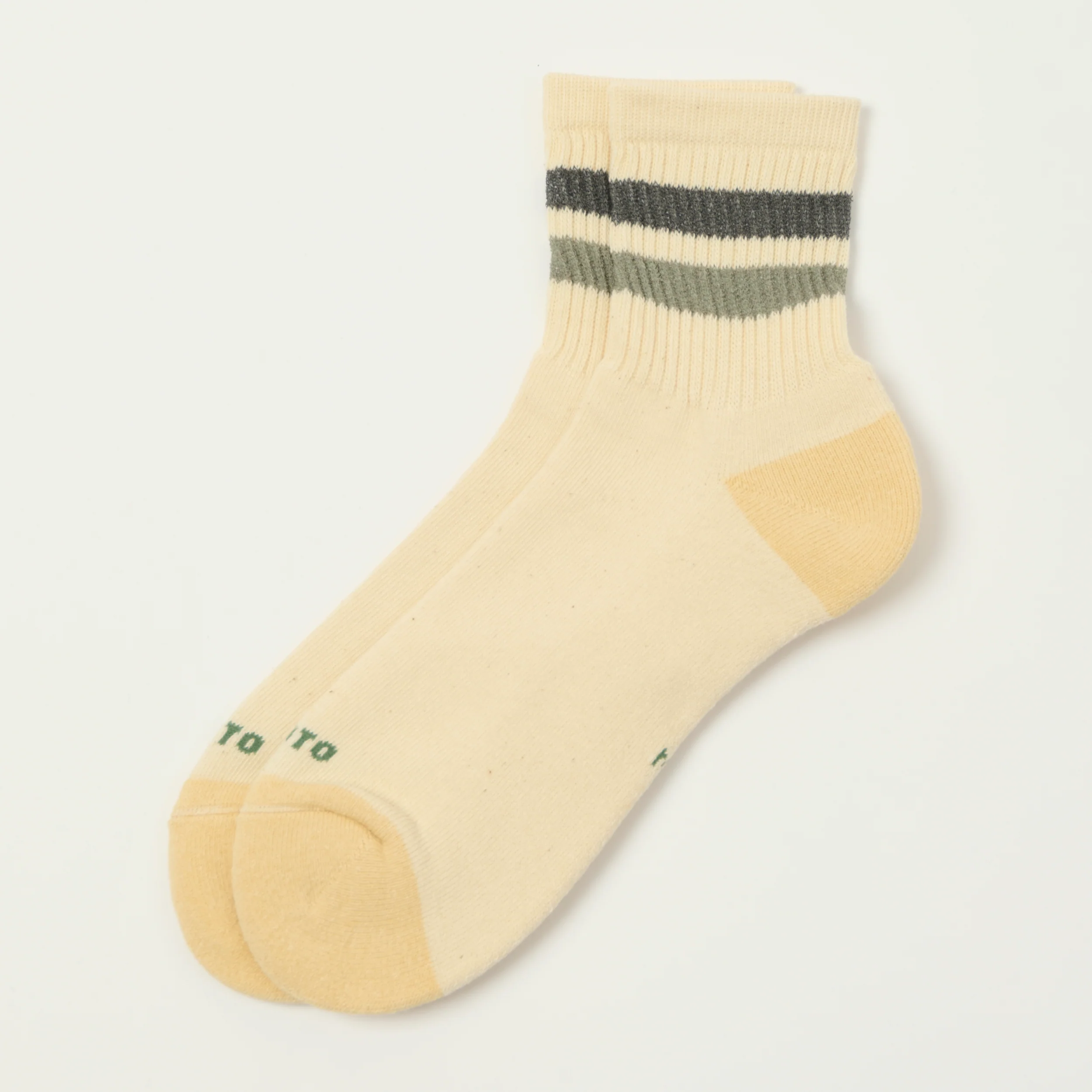 RoToTo Retro Athletic Ankle Sock - Charcoal/Grey