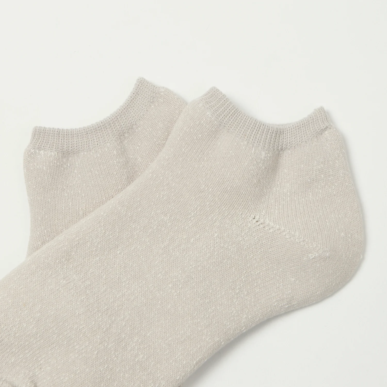 RoToTo Washi Pile Short Sock - Light Grey - Image 2