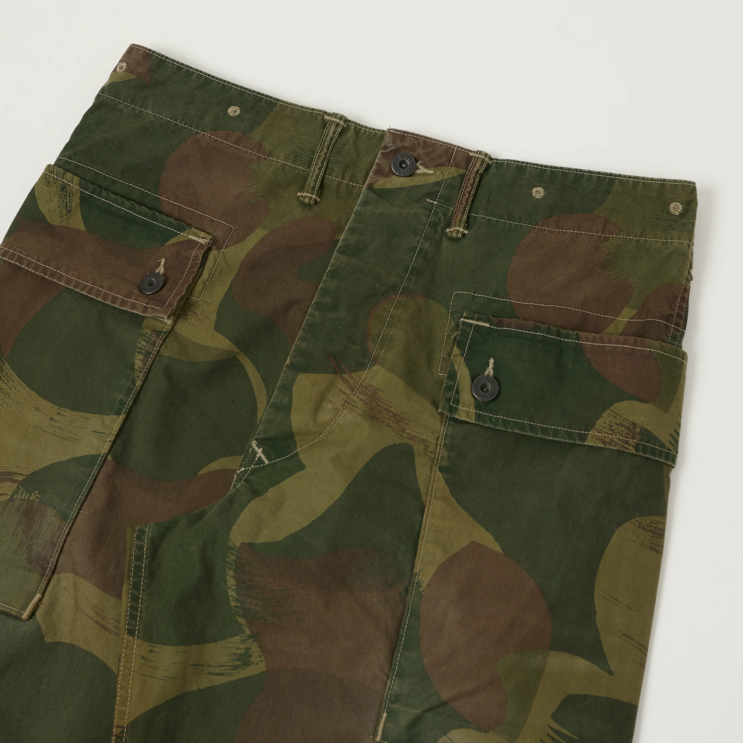 RRL Camo Poplin Cargo Field Trouser - Olive CGO - Image 3