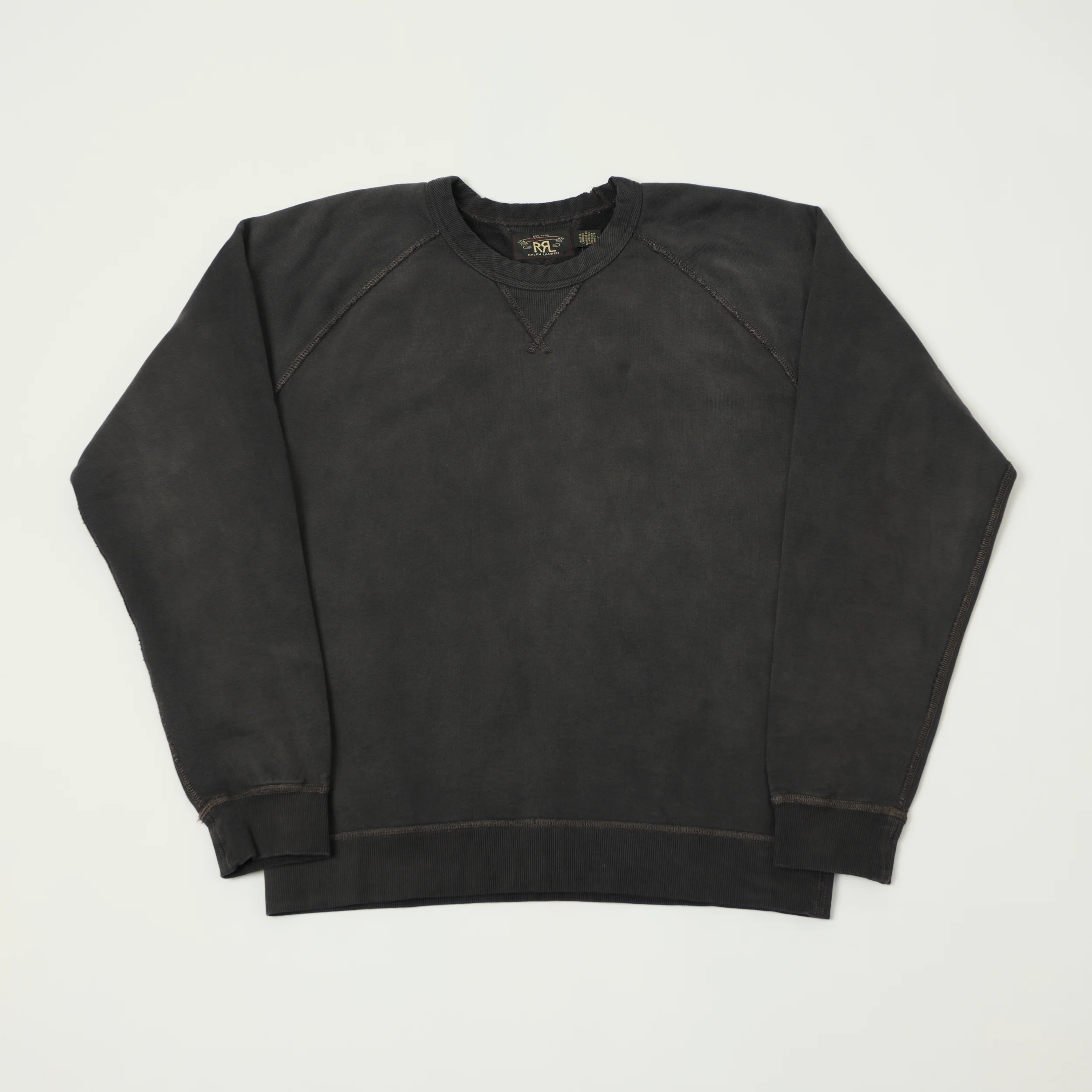 RRL French Terry Sweatshirt - Black Indigo