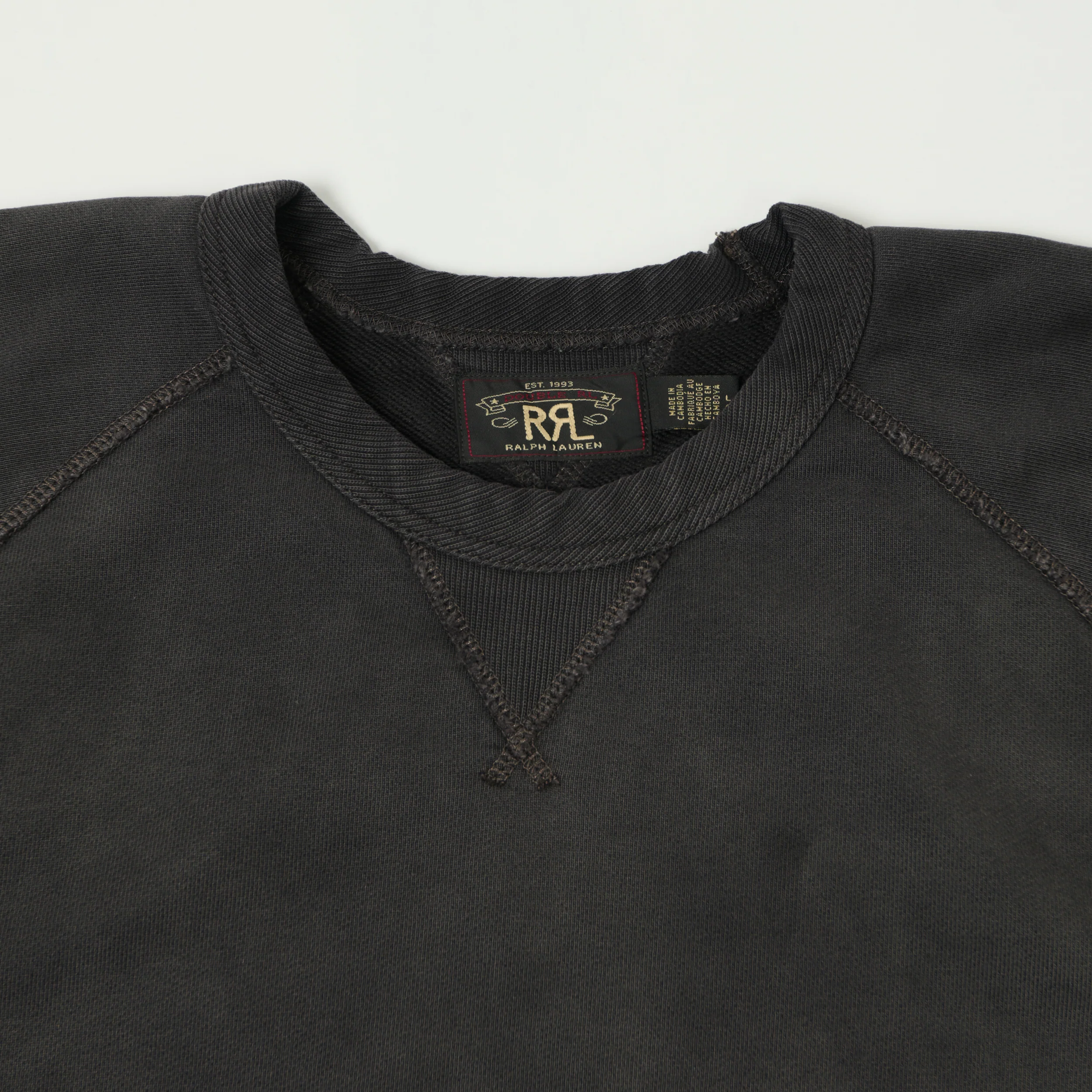 RRL French Terry Sweatshirt - Black Indigo - Image 2