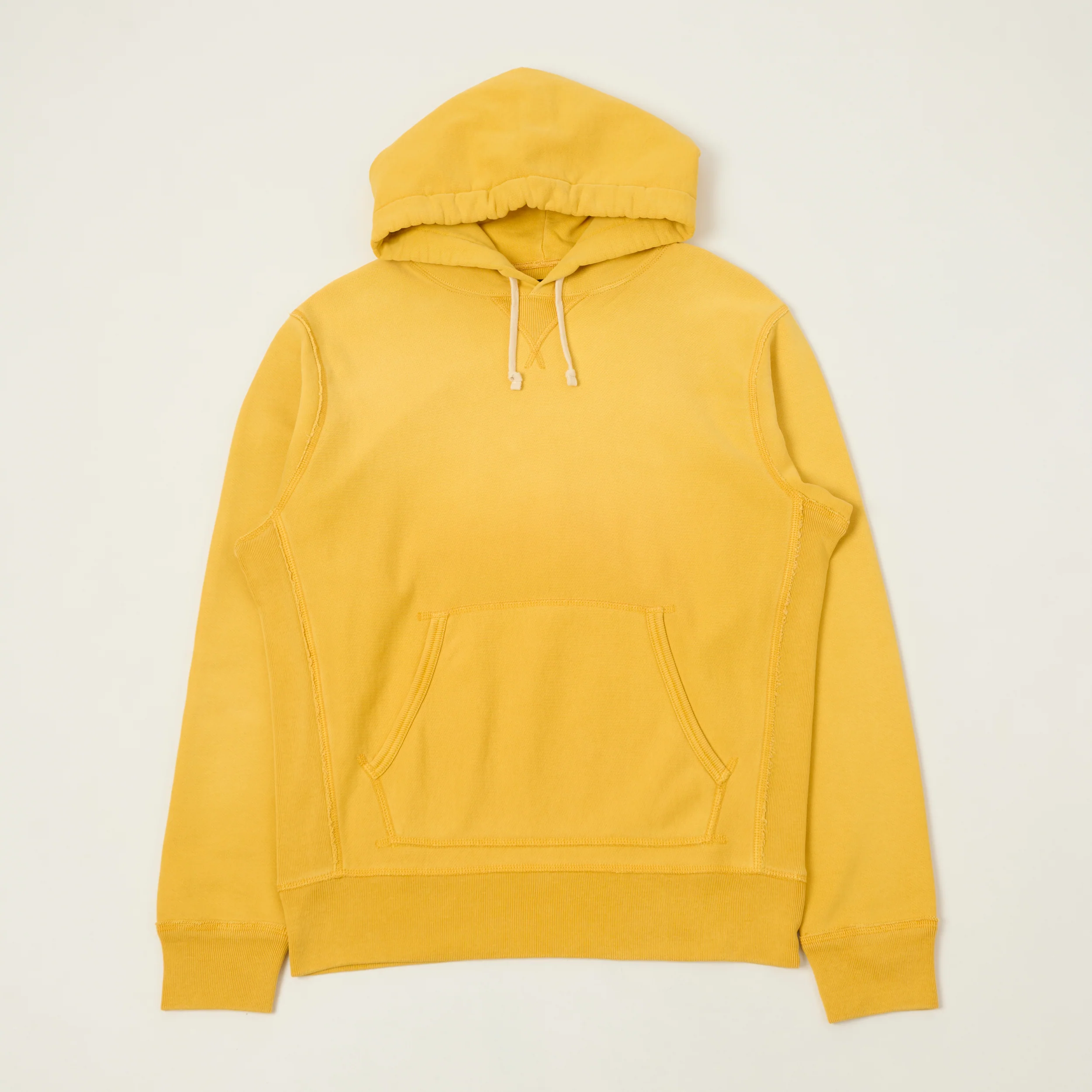 RRL Garment-Dyed French Terry Hoodie - Yellow
