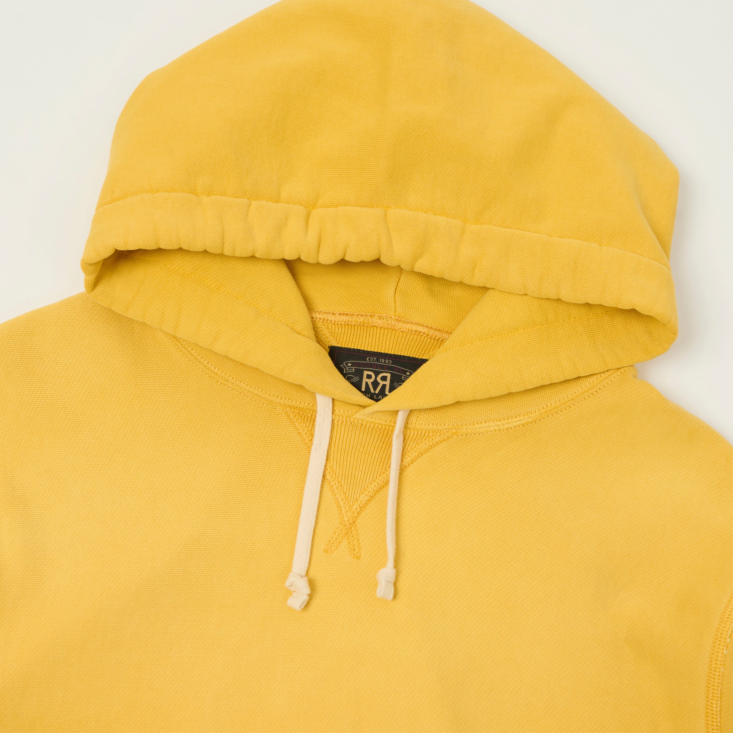 RRL Garment-Dyed French Terry Hoodie - Yellow - Image 2