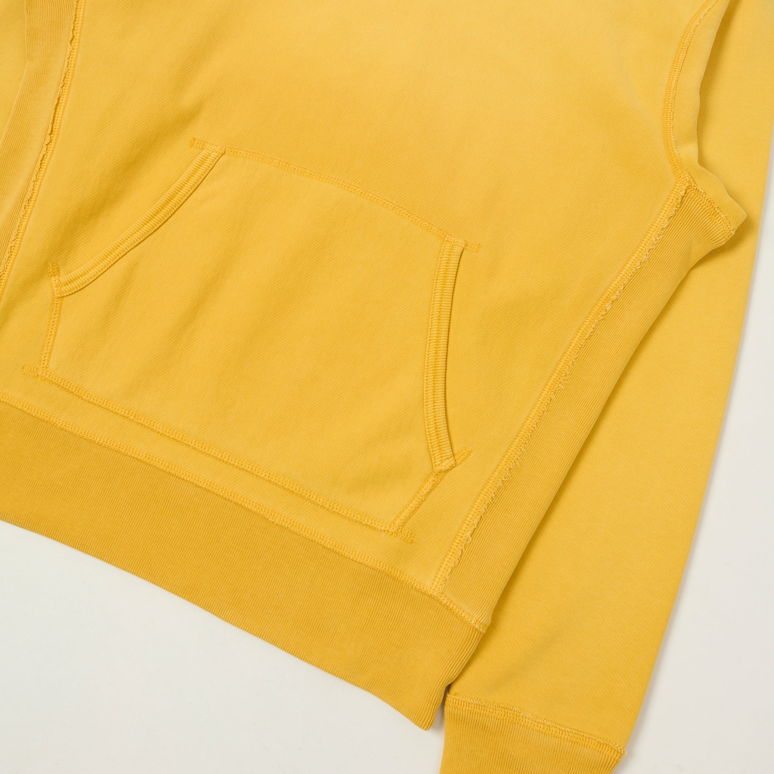 RRL Garment-Dyed French Terry Hoodie - Yellow - Image 3