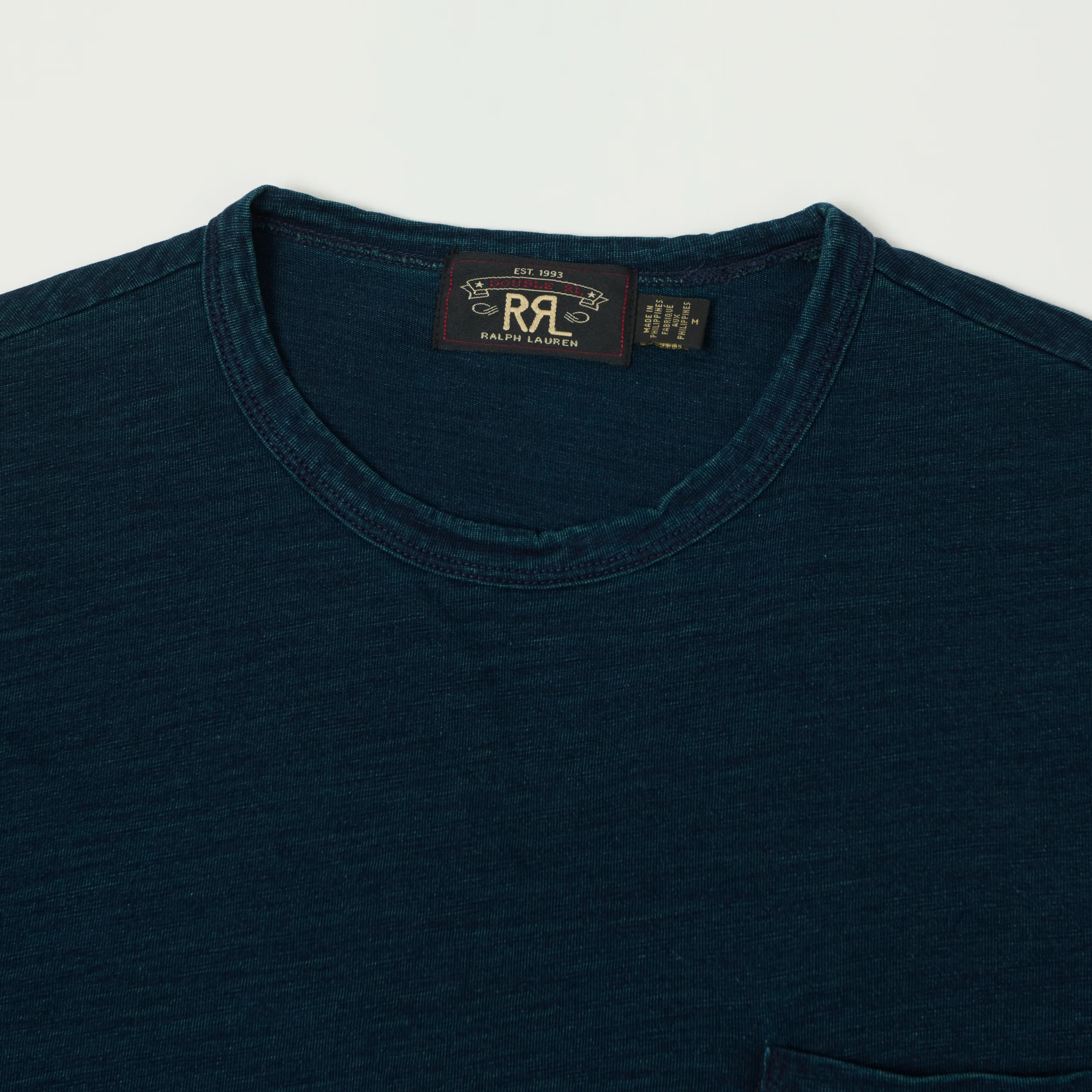 RRL Washed Jersey Pocket T-Shirt - Indigo - Image 2