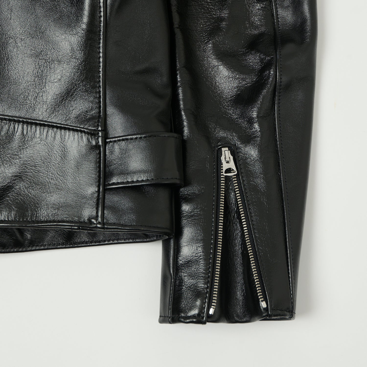 Schott NYC 'Perfecto' Horsehide Leather Motorcycle Jacket - Black - Image 8