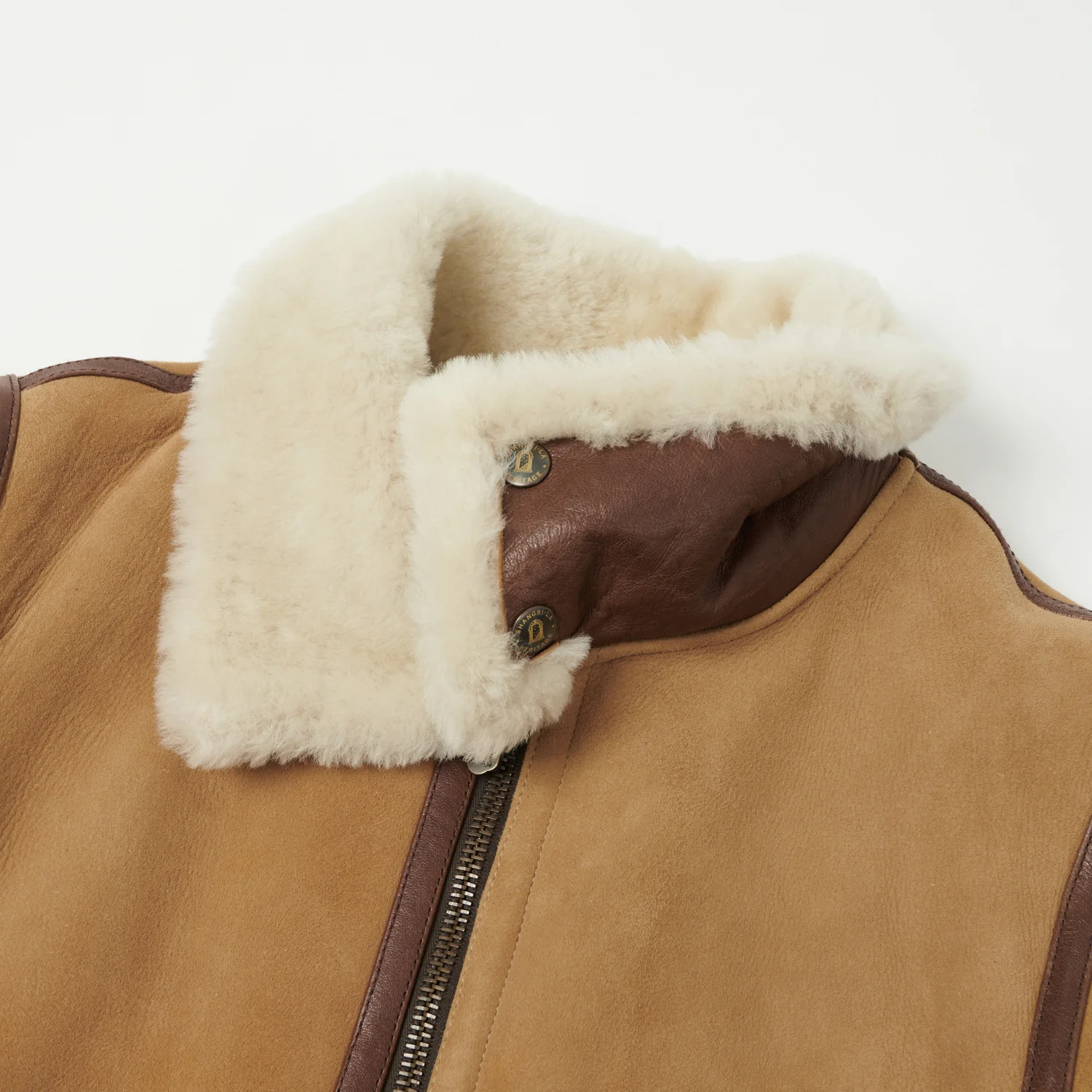 Shangri-La Heritage 'Aviatore' B-3 Shearling Flight Jacket - Sabbia - Image 6