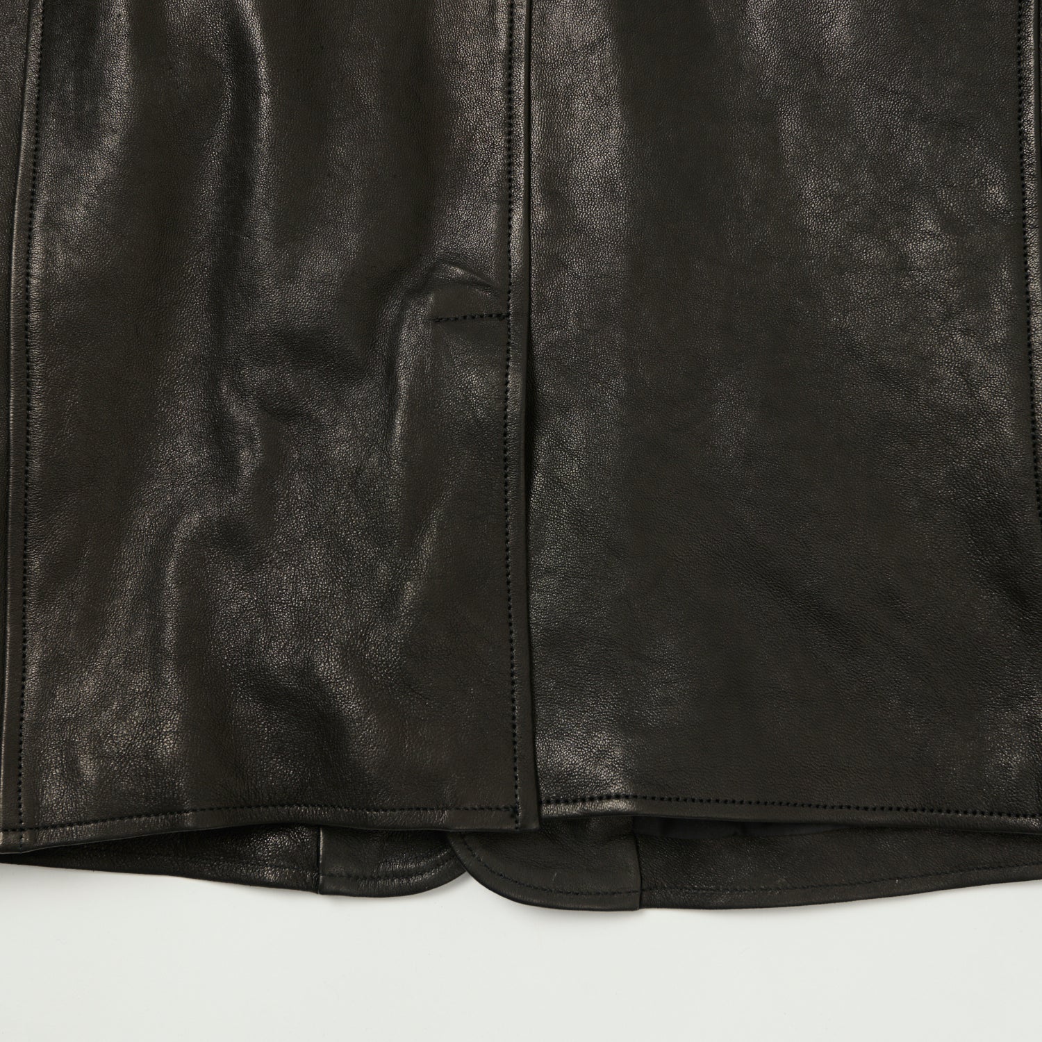 Shangri-La Heritage 'Enzo' Leather Car Coat - Black - Image 5