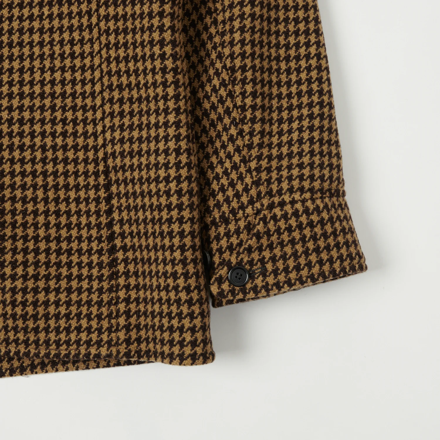 Shangri-La Heritage 'Enzo' Wool Car Coat - Gold Pied De Poule - Image 4