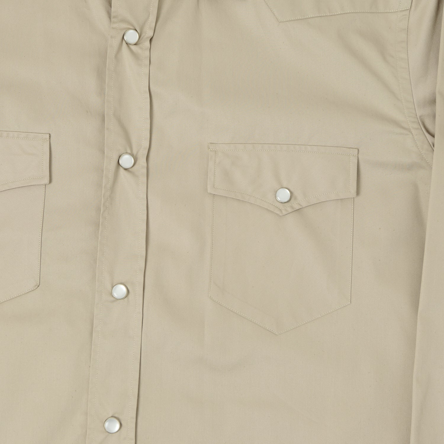 Shangri-La Heritage 'Gonzo' Gabardine Western Shirt - Beige - Image 5