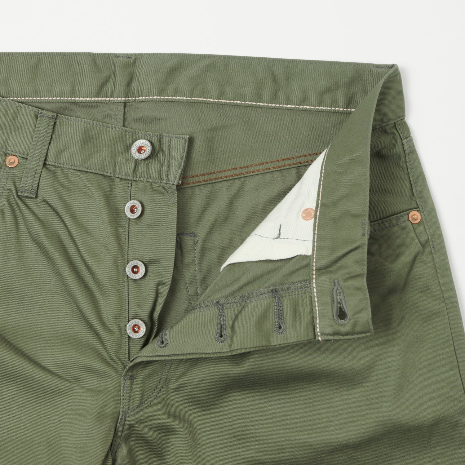 Spellbound Chino Cloth Regular Straight Jean - Olive Green - Image 5