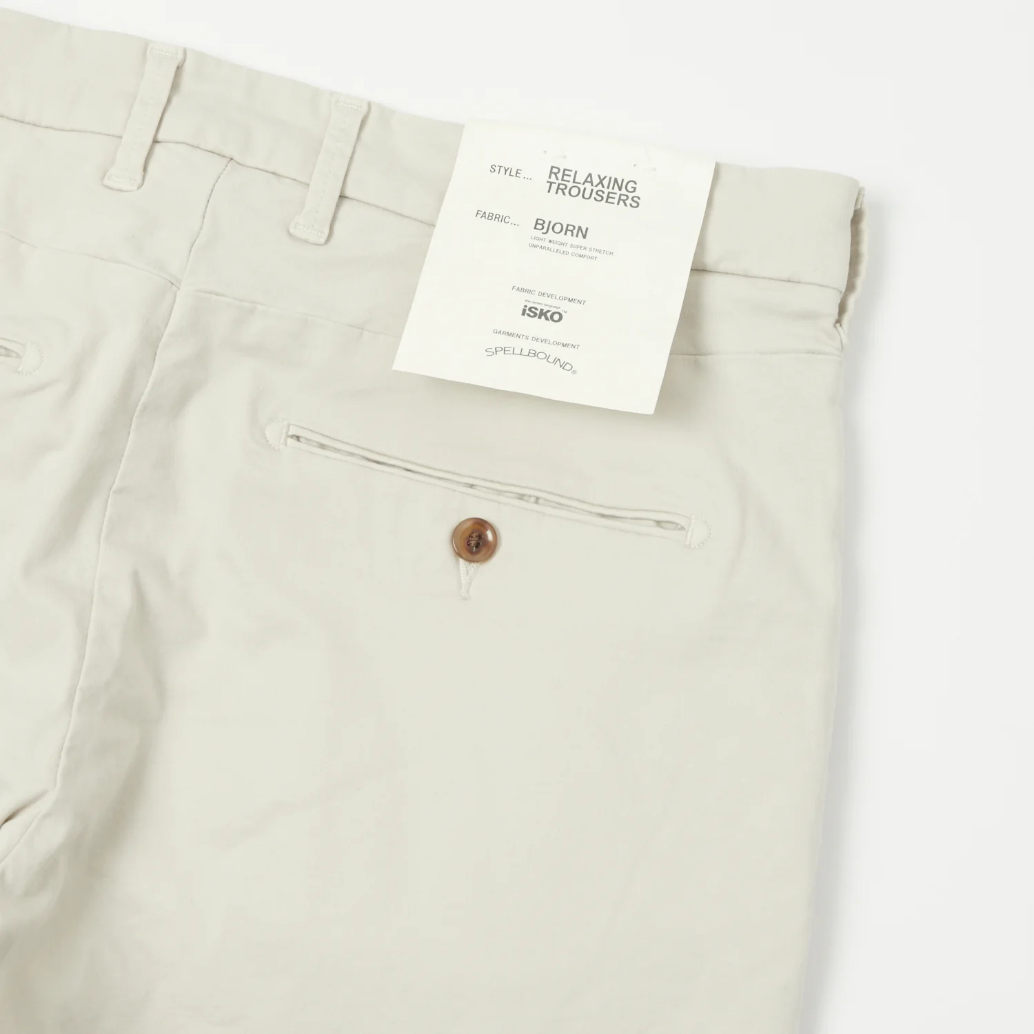 Spellbound Slim Tapered Stretch Chino - Natural - Image 2