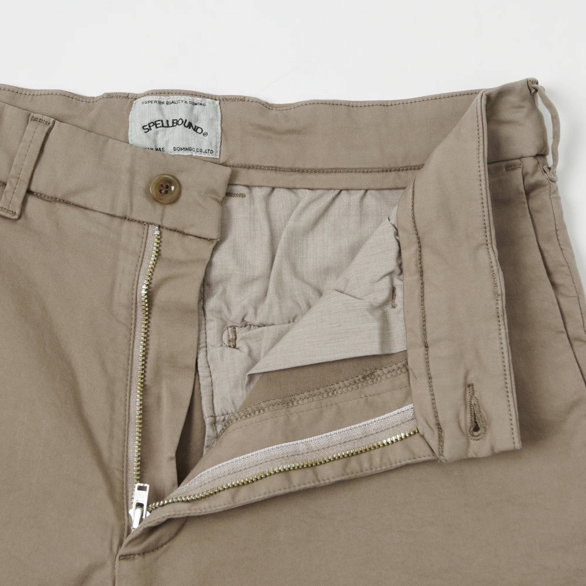 Spellbound Slim Tapered Stretch Chino - Stone - Image 3