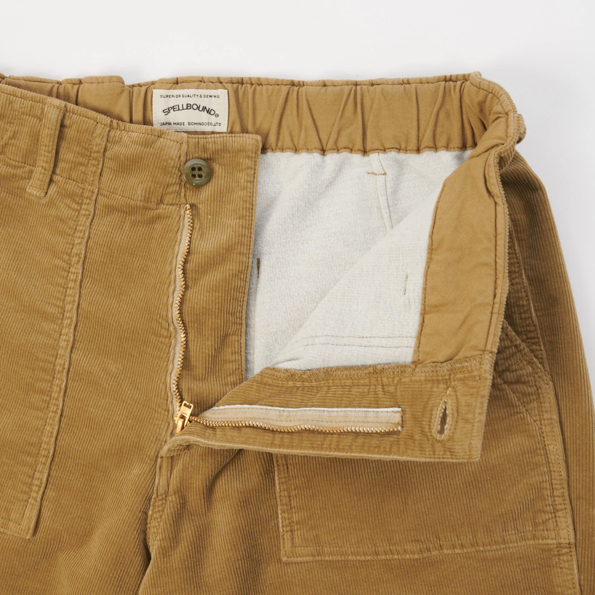 Spellbound Corduroy Baker Trouser - Khaki - Image 6