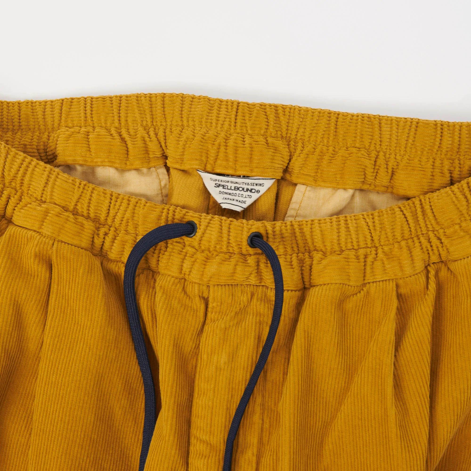 Spellbound Corduroy Wide Tapered Trouser - Mustard - Image 4