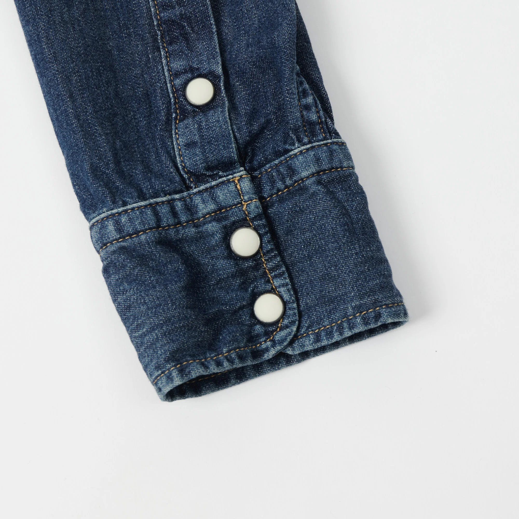 Spellbound 6oz Denim Western Shirt - Dark Wash - Image 5