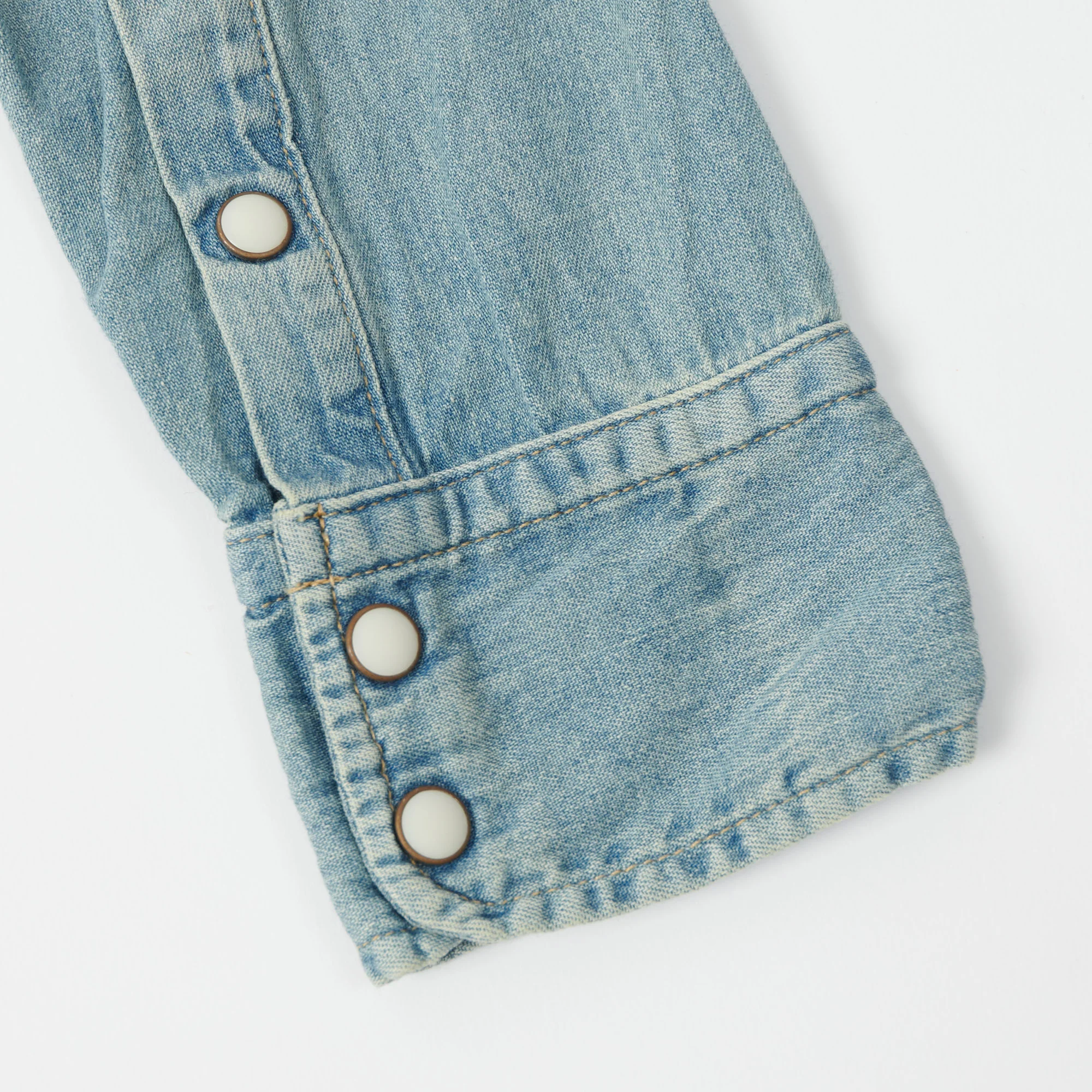 Spellbound 6oz Denim Western Shirt - Light Washed - Image 4