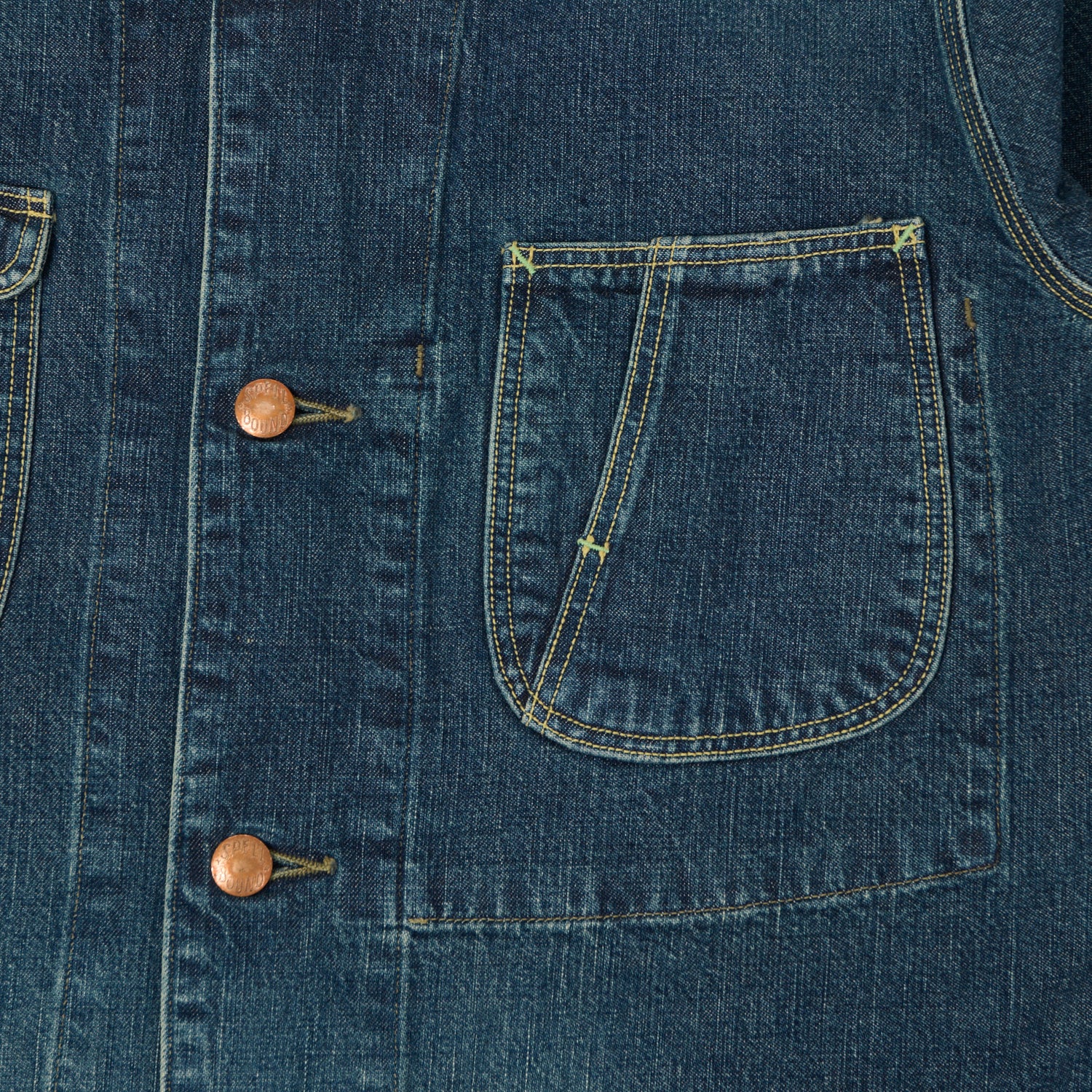 Spellbound Authentic 10.5oz Denim Coverall Jacket - Used Wash - Image 4