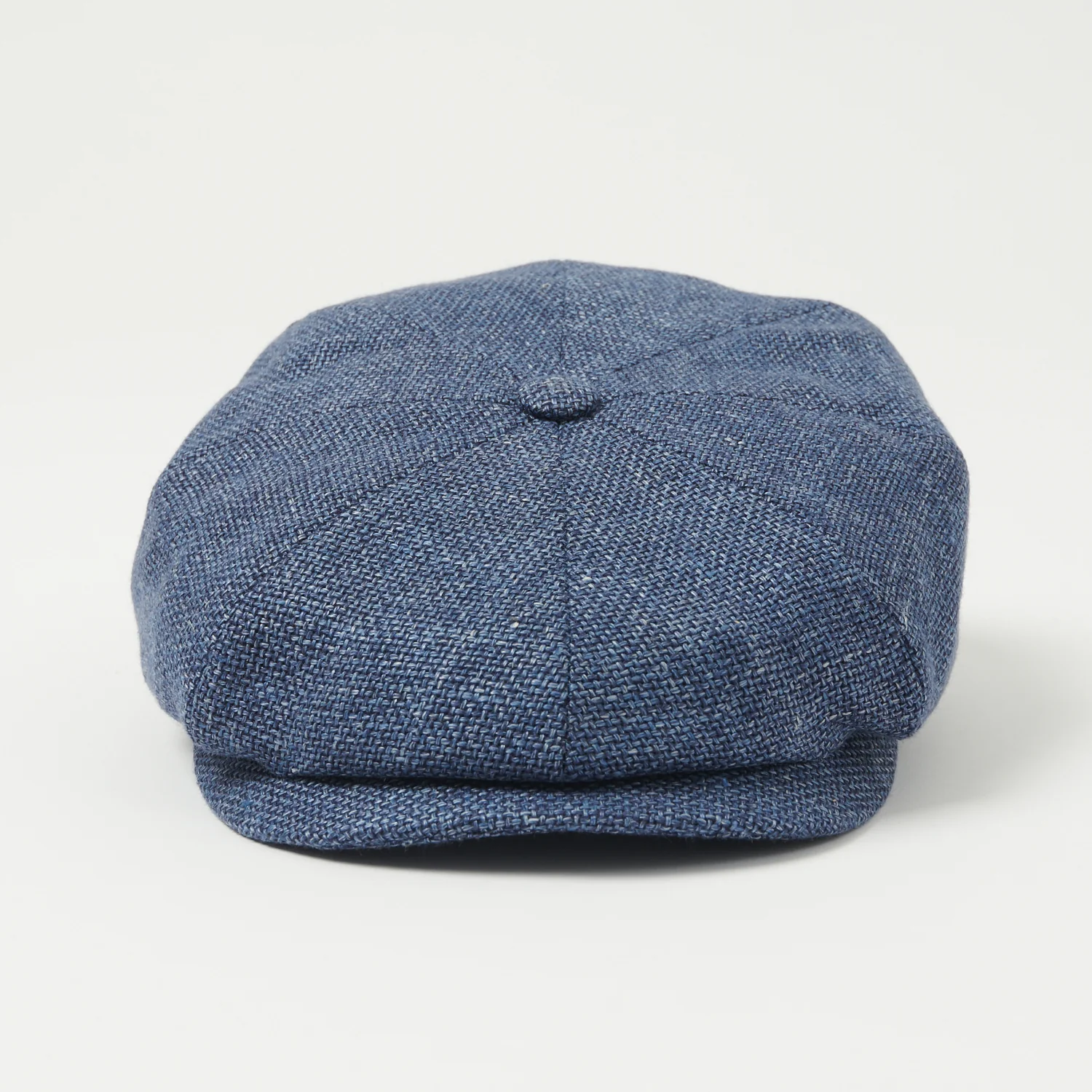 Stetson Hatteras 'Ellington' Wool/Linen Flat Cap - Blue Mottled - Image 2