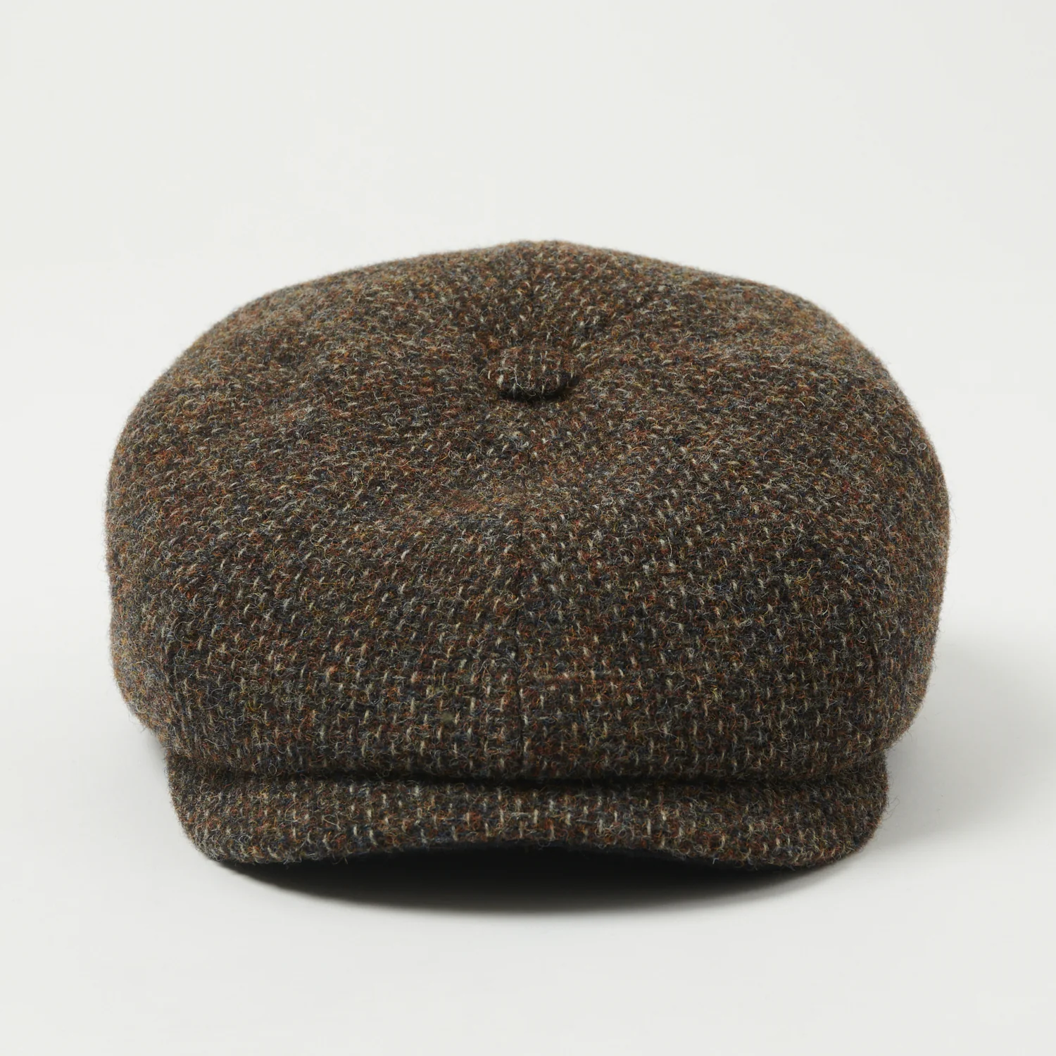 Stetson Hatteras Wool Flat Cap - Brown Melange - Image 2
