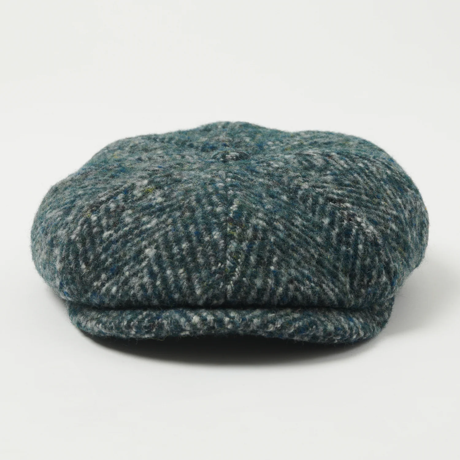Stetson Hatteras Herringbone Flat Cap - Blue - Image 2