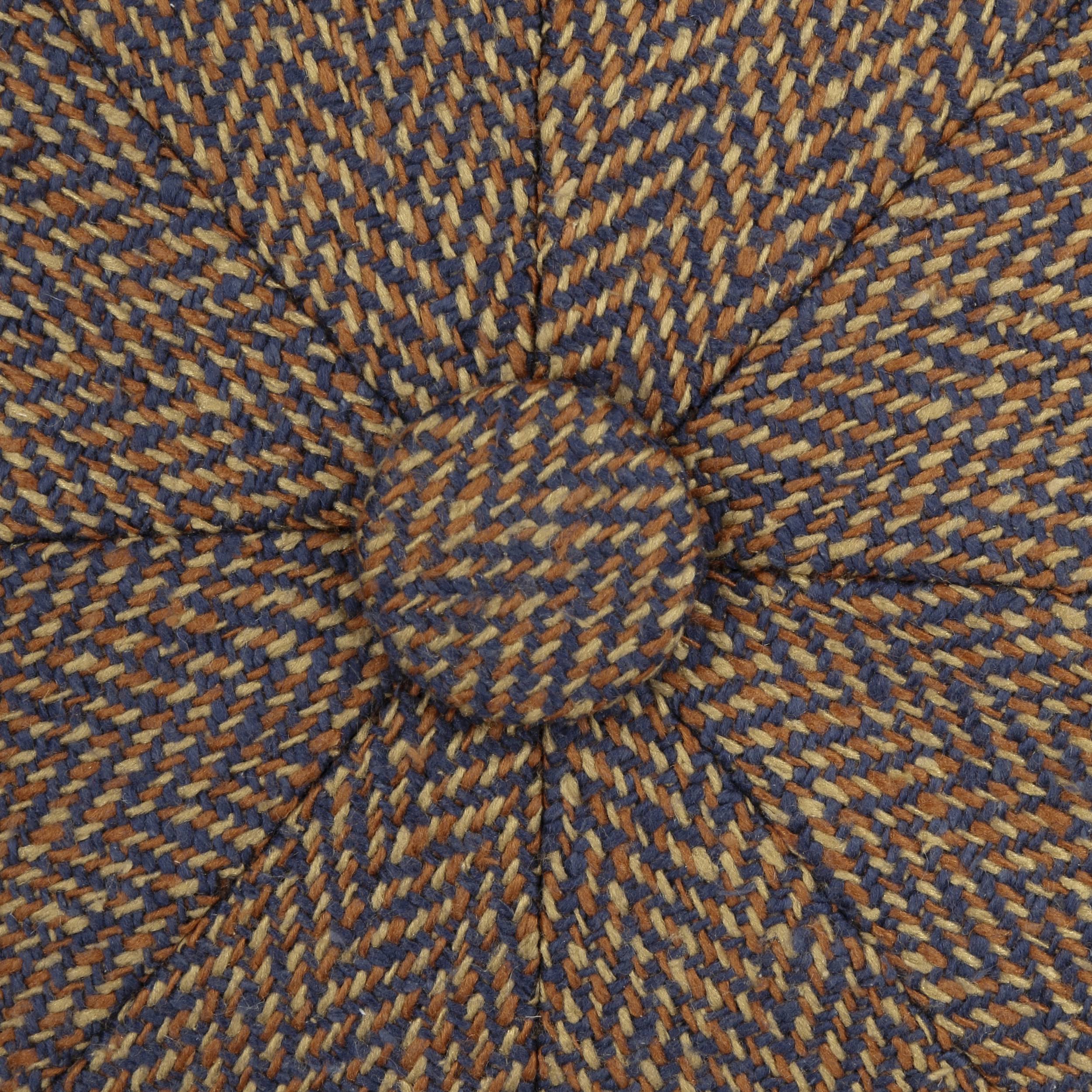 Stetson Hatteras Silk Herringbone Flat Cap - Brown Melange - Image 5