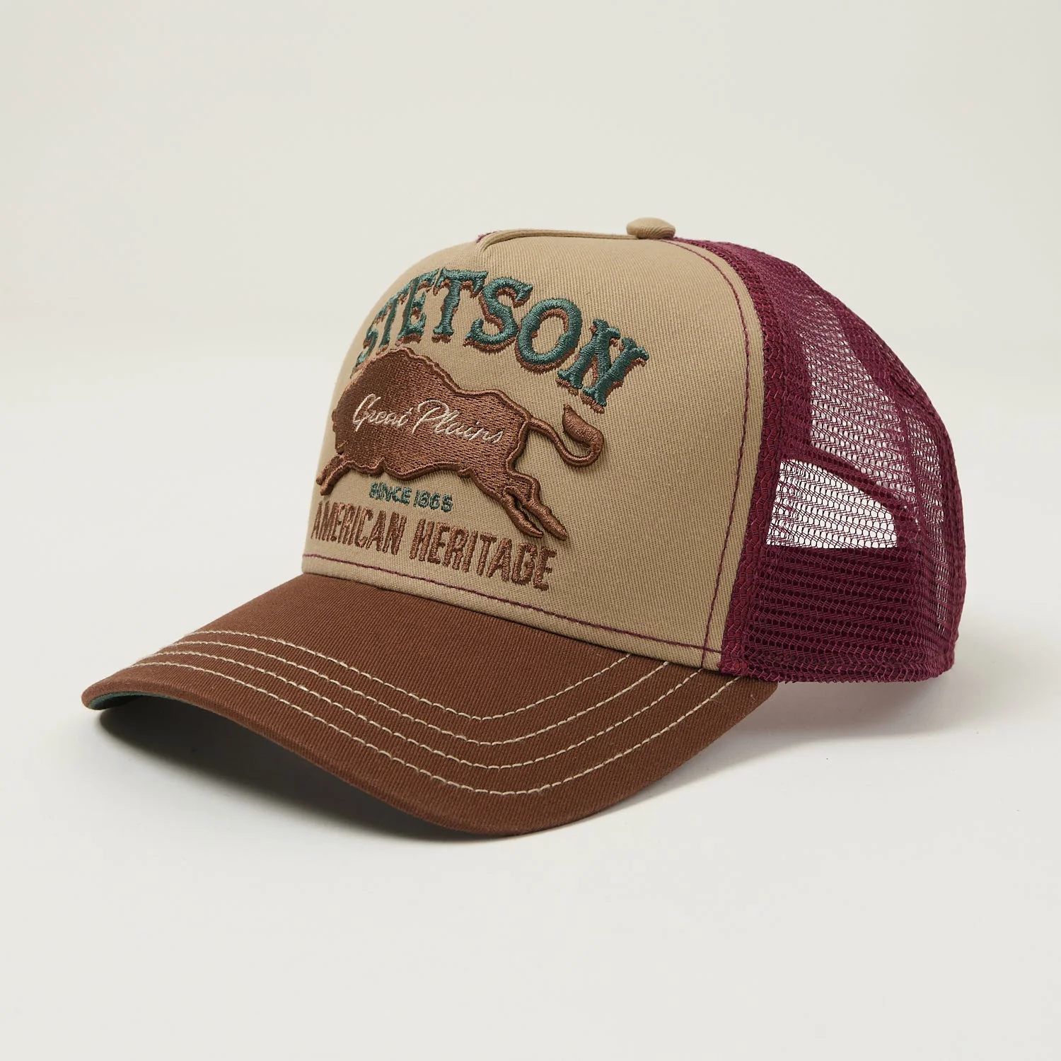 Stetson 'Great Plains' Trucker Cap - Vintage Brown
